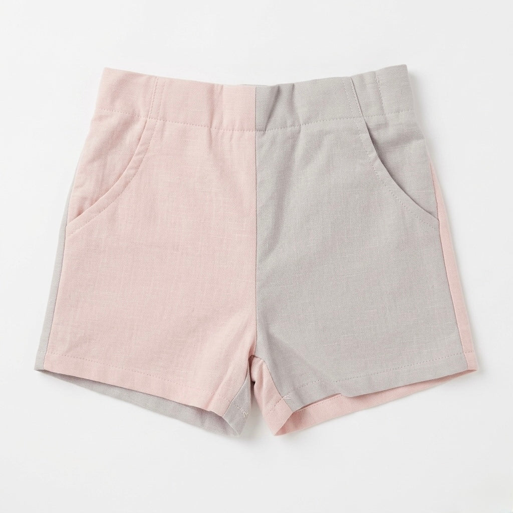Kids Linen Blend Shorts | Breathable Organic Cotton Toddler Pants