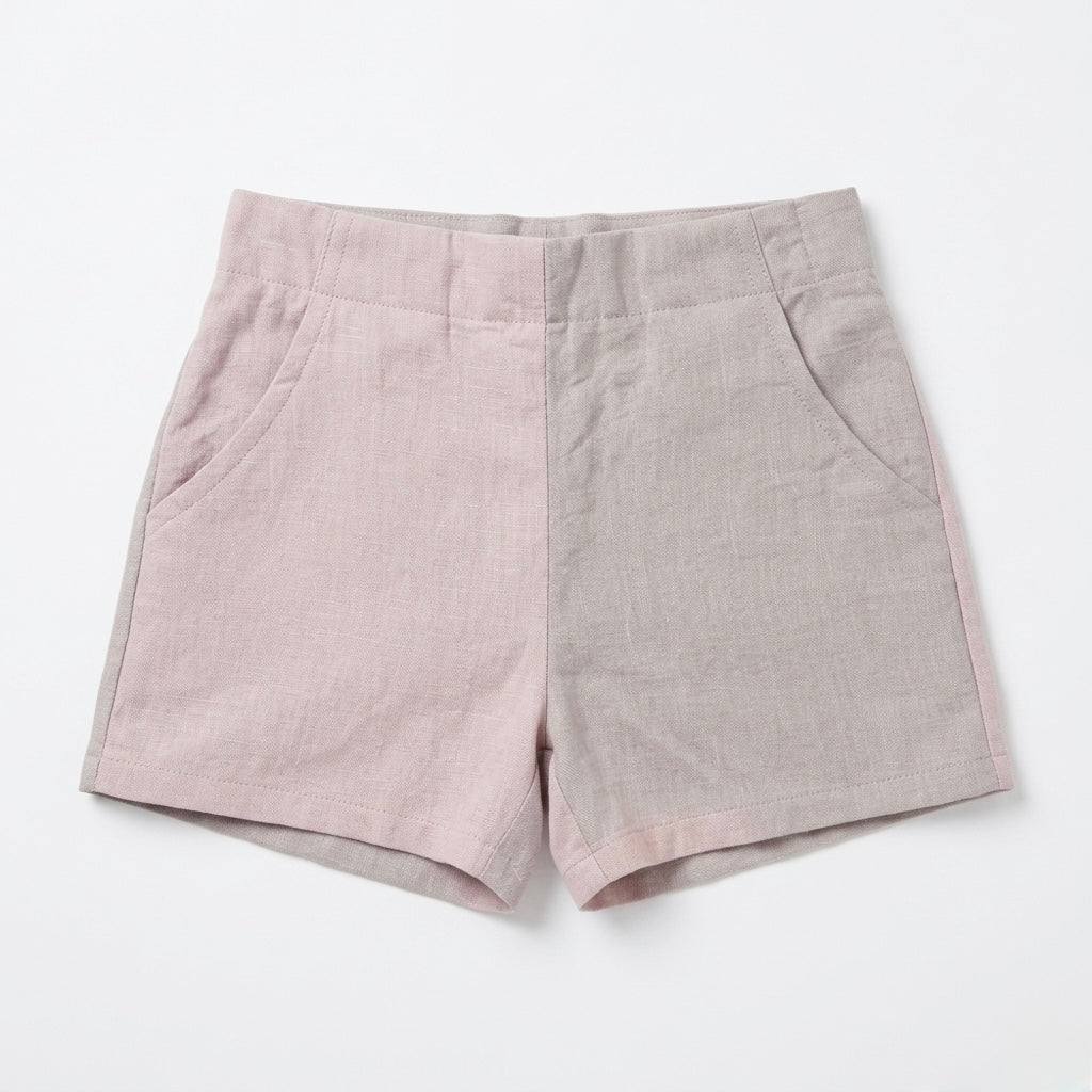 Kids Linen Blend Shorts | Breathable Organic Cotton Toddler Pants