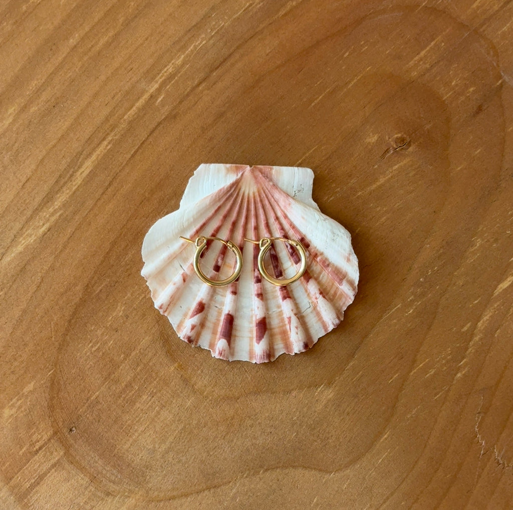 14k Gold-Filled Classic Huggies