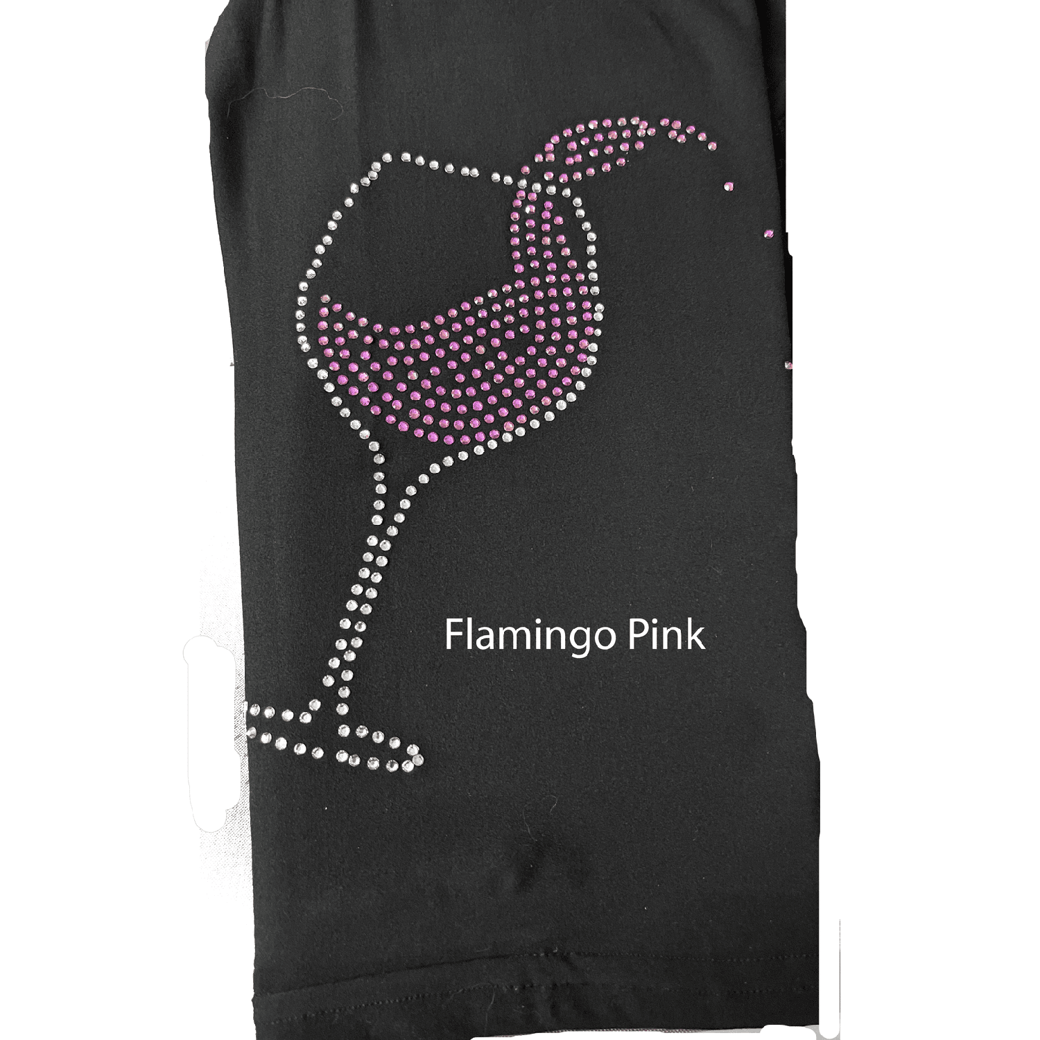 Wine Glass Rhinestone Leggings with Pockets in Multiple Colors - Image 4