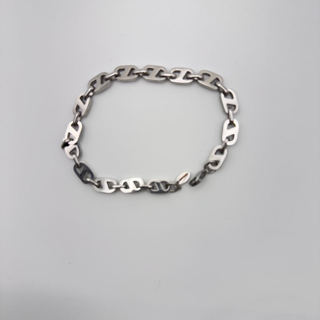 Premium Stainless Steel Chain Link Bracelet - Hypoallergenic & Durable