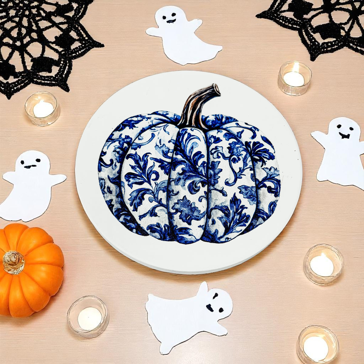 Chinoiserie Halloween Coasters