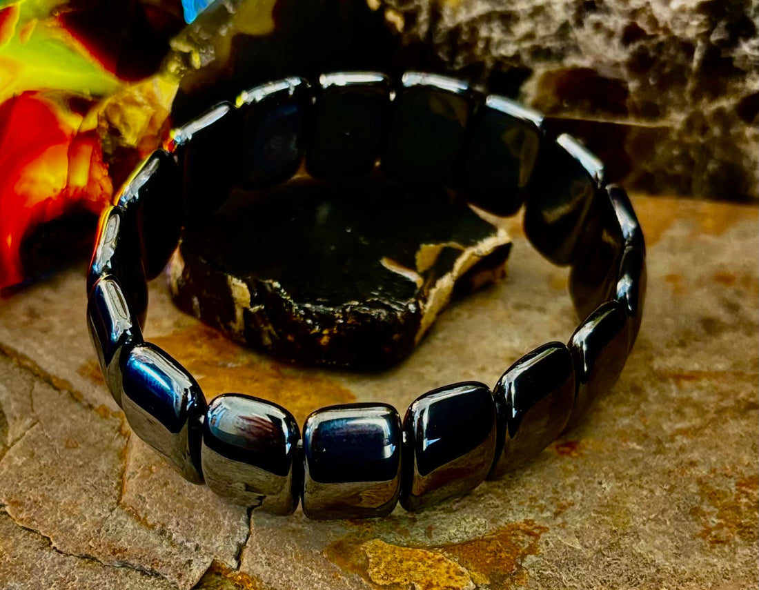 ⚡ Titan Strength Elliptical Bracelet — Grounded Confidence Energy (Larger Wrists)