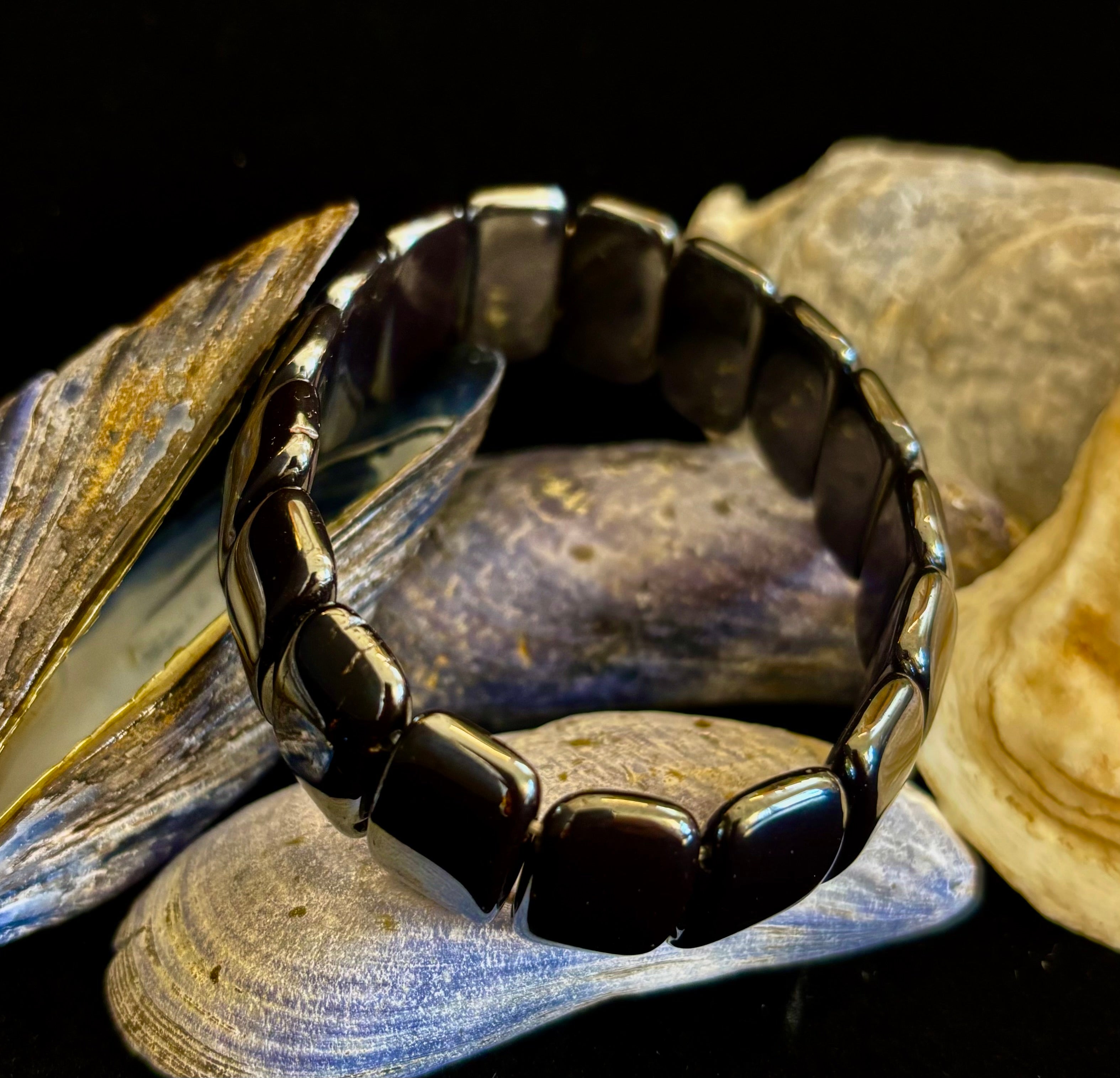 ⚡ Titan Strength Elliptical Bracelet — Grounded Confidence Energy (Larger Wrists)