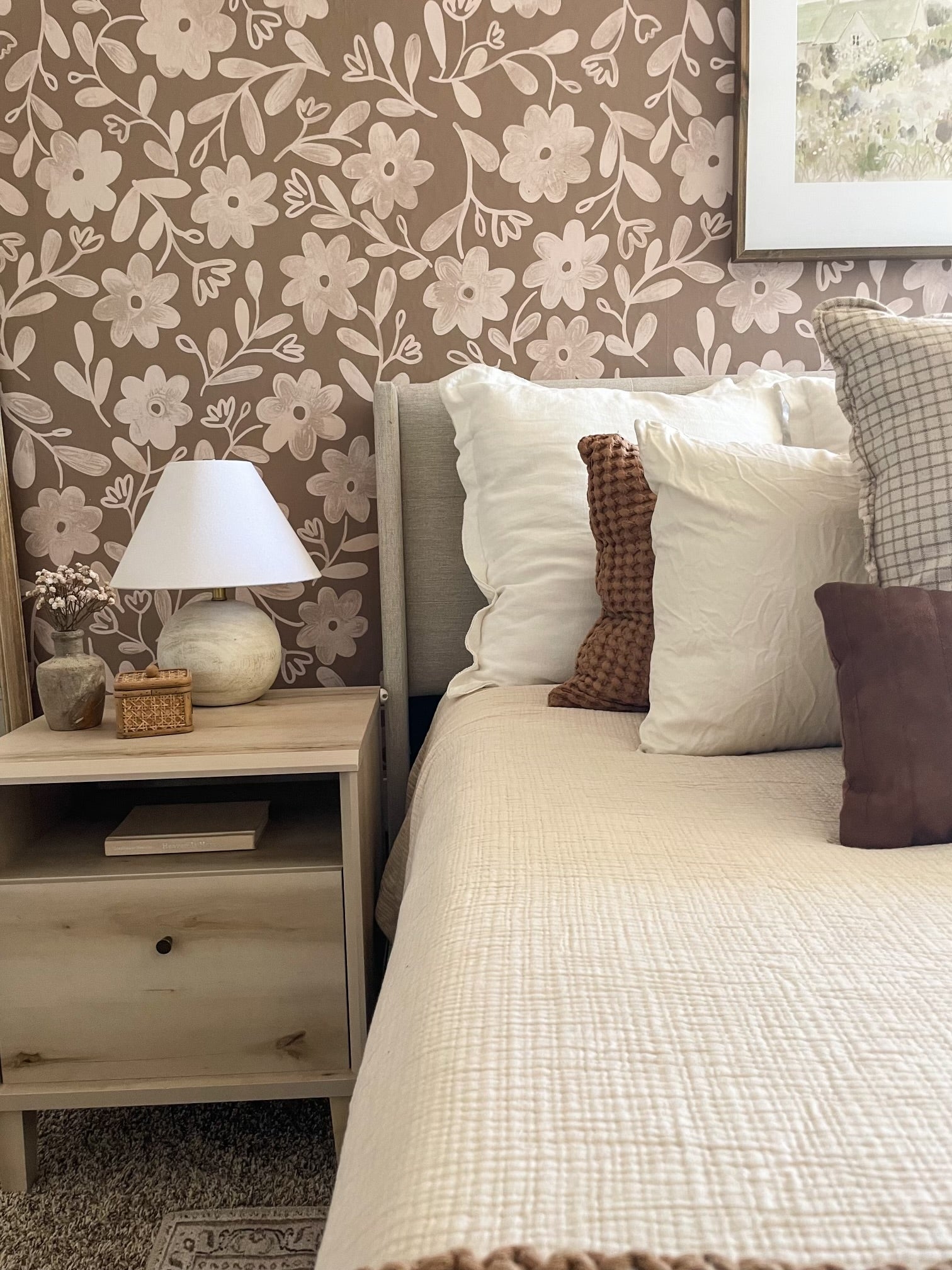 Markie Floral Bohemian Wallpaper by Christy Beasley