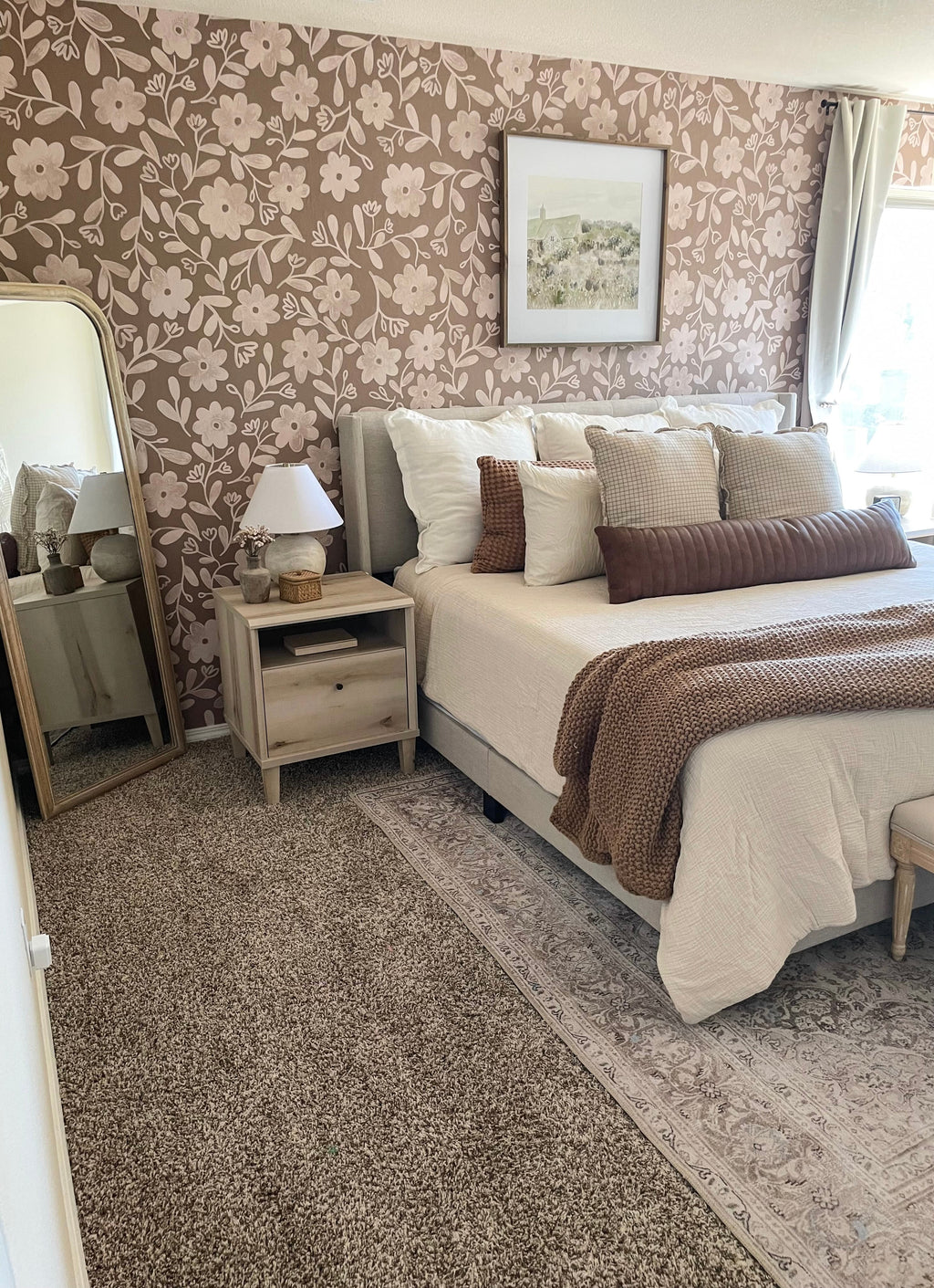 Markie Floral Bohemian Wallpaper by Christy Beasley