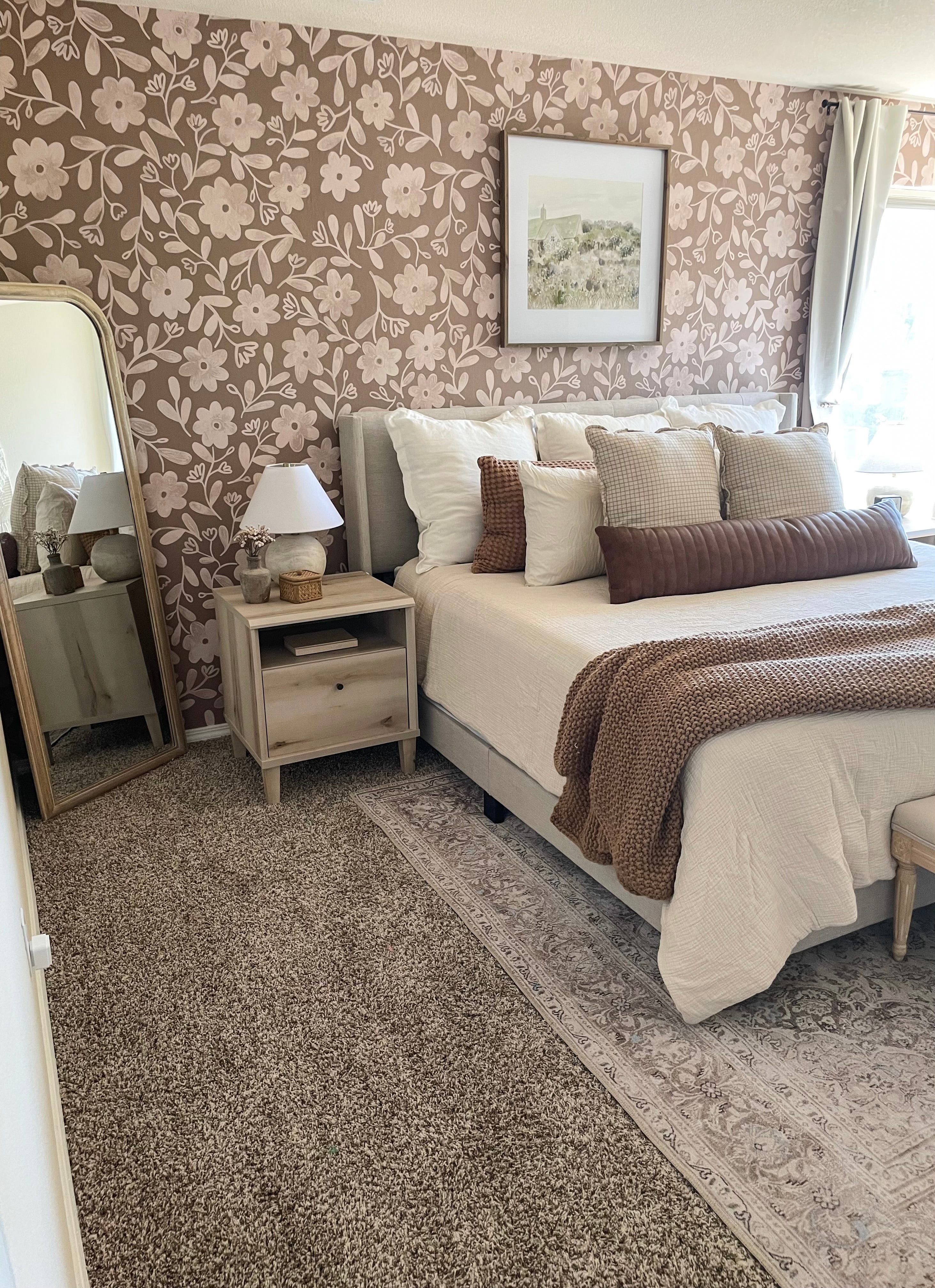 Markie Floral Bohemian Wallpaper by Christy Beasley