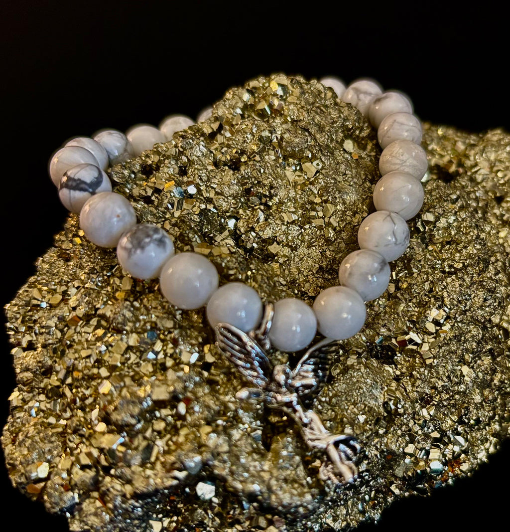 7 Wonders Natural Stone Charm Bracelet Collection | 8mm Healing Gemstone Beads with Silver Charms (Small–Medium Wrists)