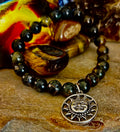 7 Wonders Natural Stone Charm Bracelet Collection | 8mm Healing Gemstone Beads with Silver Charms (Small–Medium Wrists)