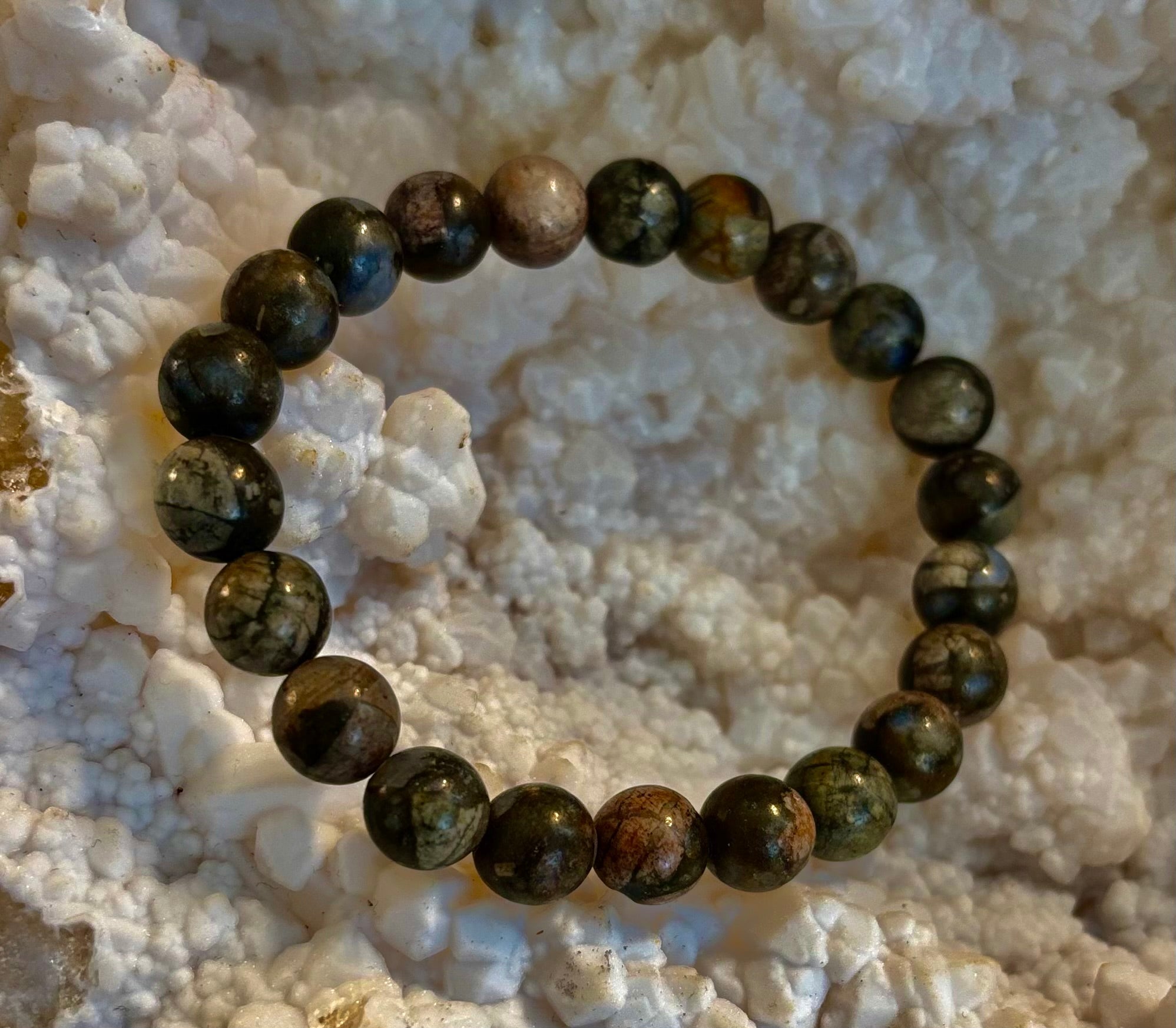 Que Sera Sera Natural Stone Bracelet | 8mm Beads for Small to Medium Wrists