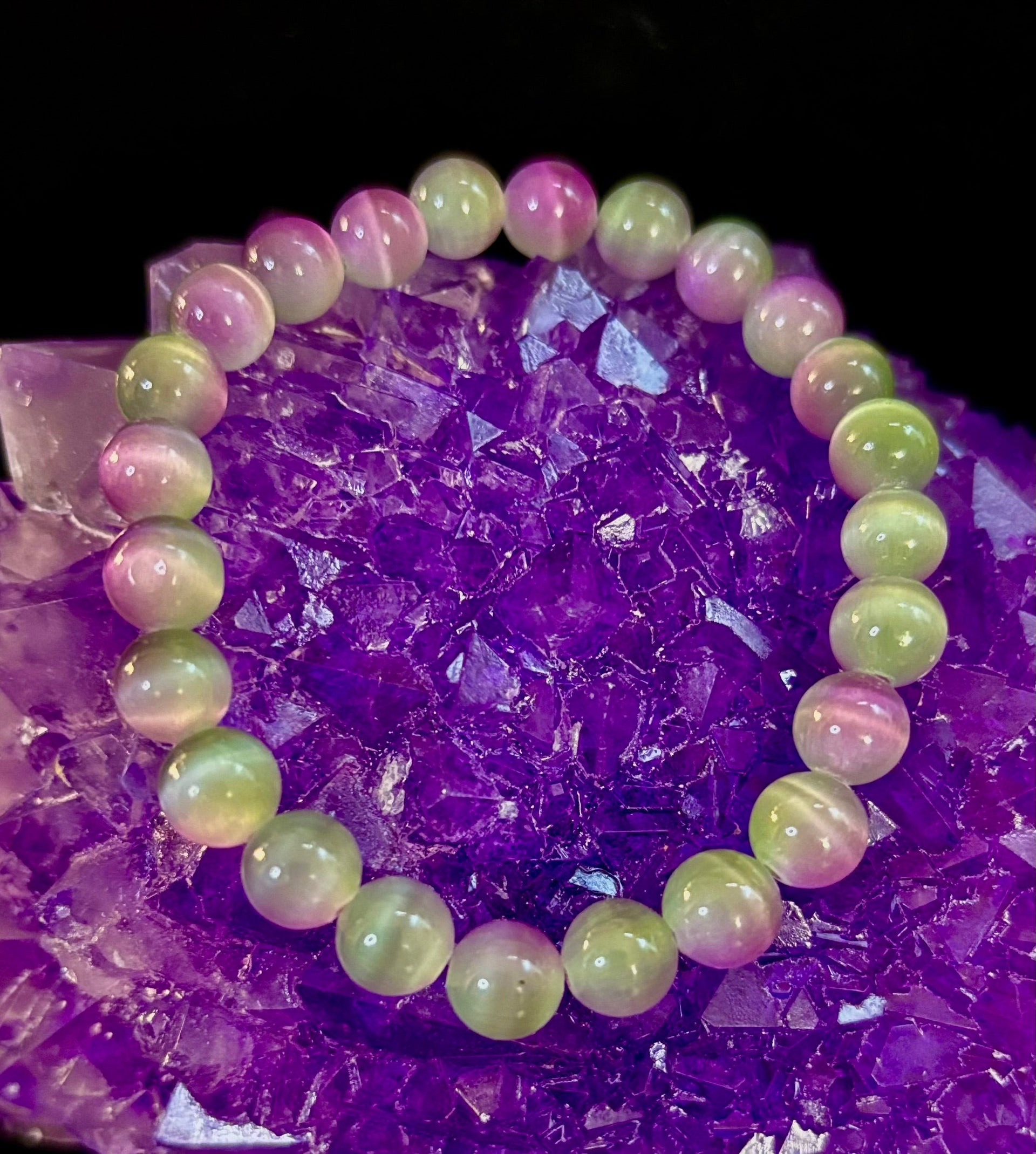 Dreamy Rainbow Fluorite Bracelet | Clarity + Calm | 8mm Beads (Medium Wrist)