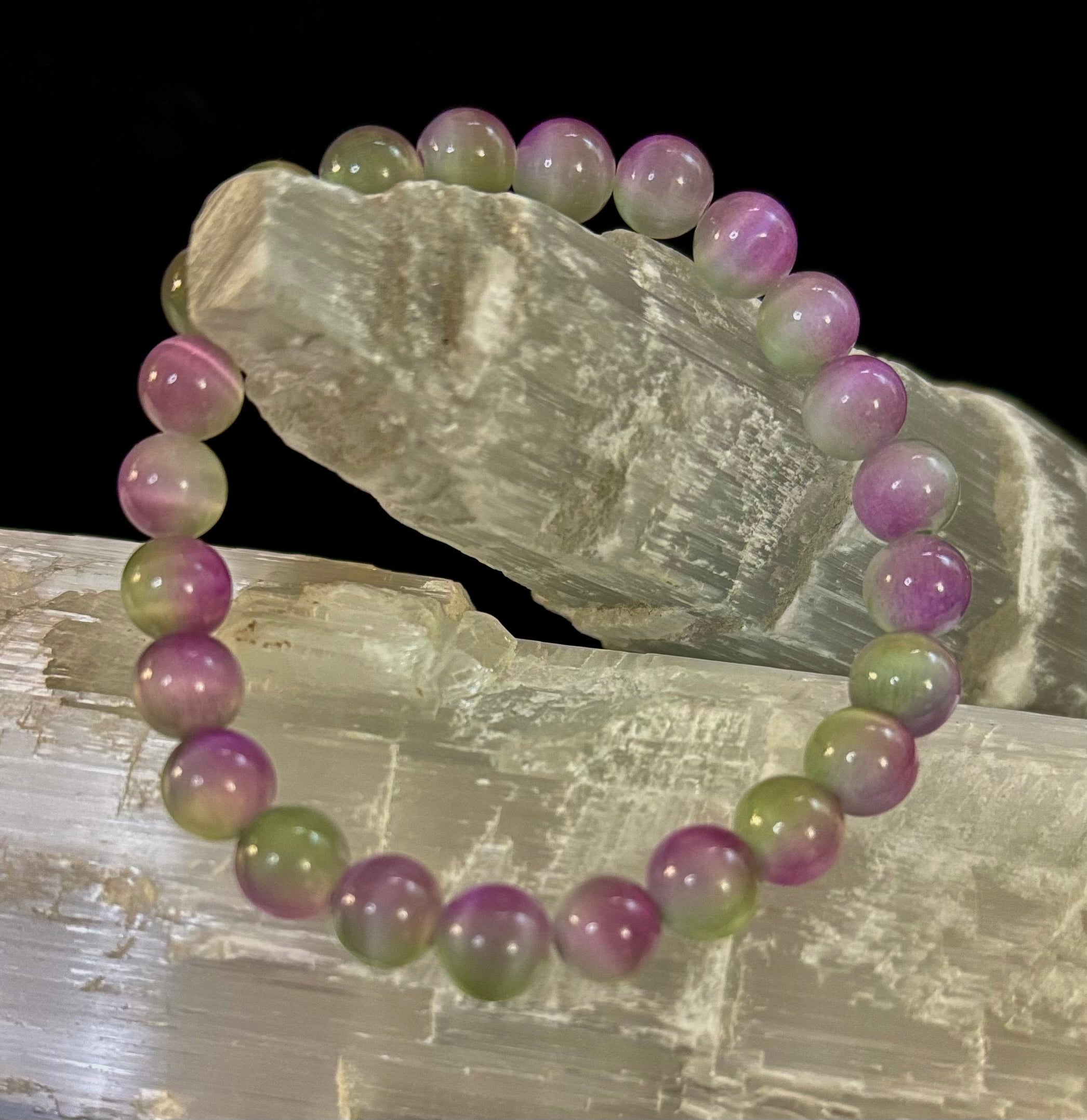 Dreamy Rainbow Fluorite Bracelet | Clarity + Calm | 8mm Beads (Medium Wrist)