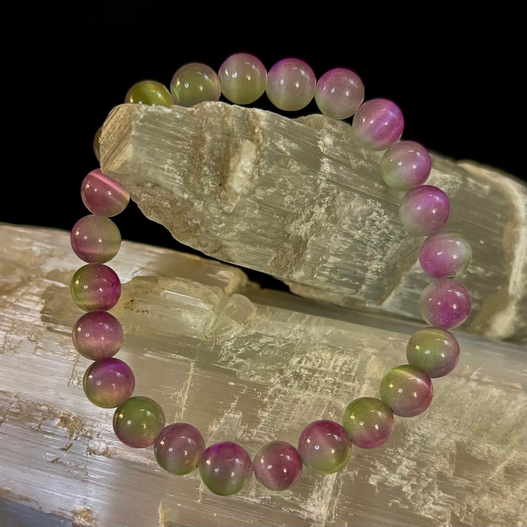 Dreamy Rainbow Fluorite Bracelet | Clarity + Calm | 8mm Beads (Medium Wrist)