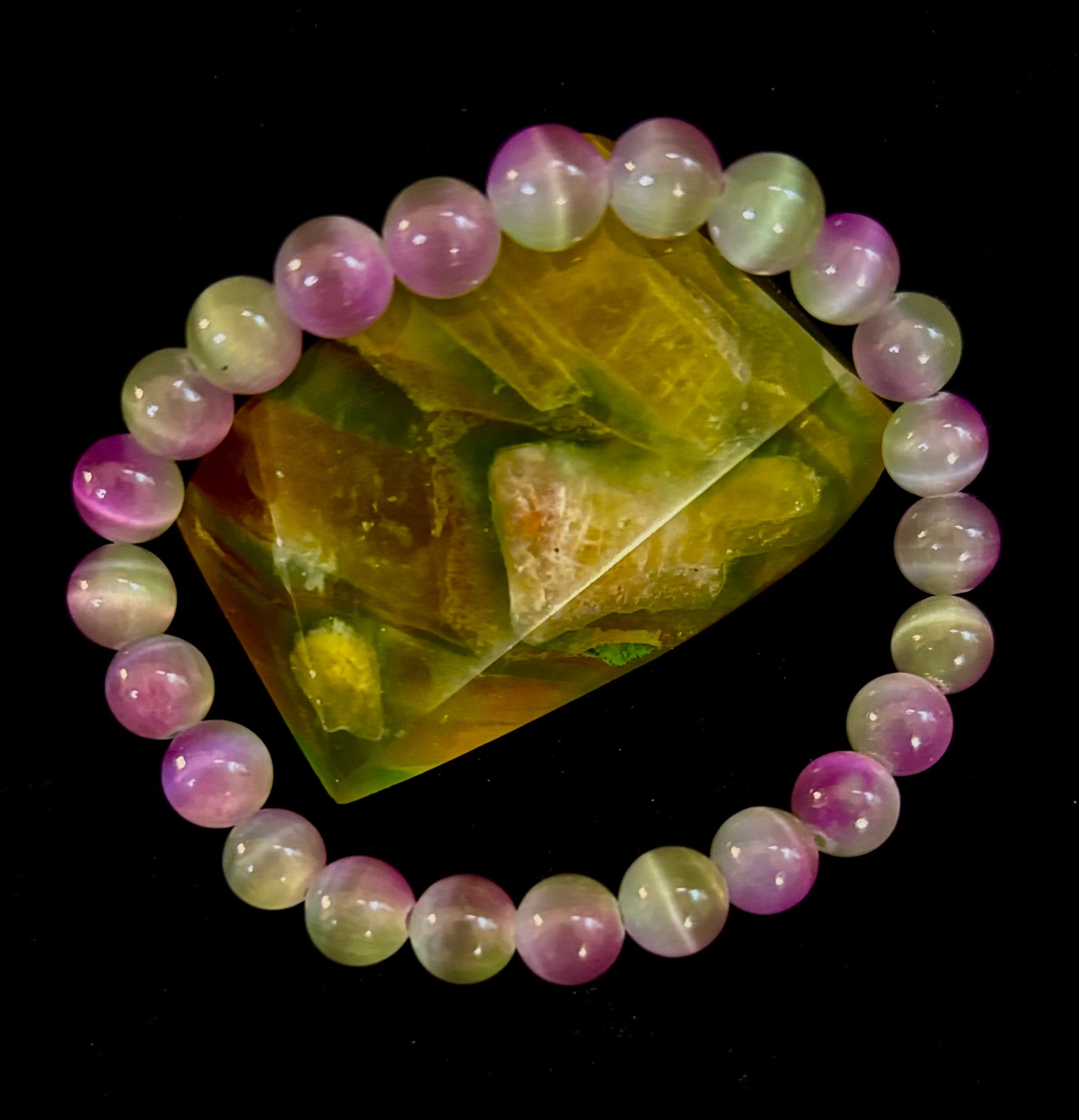 Dreamy Rainbow Fluorite Bracelet | Clarity + Calm | 8mm Beads (Medium Wrist)