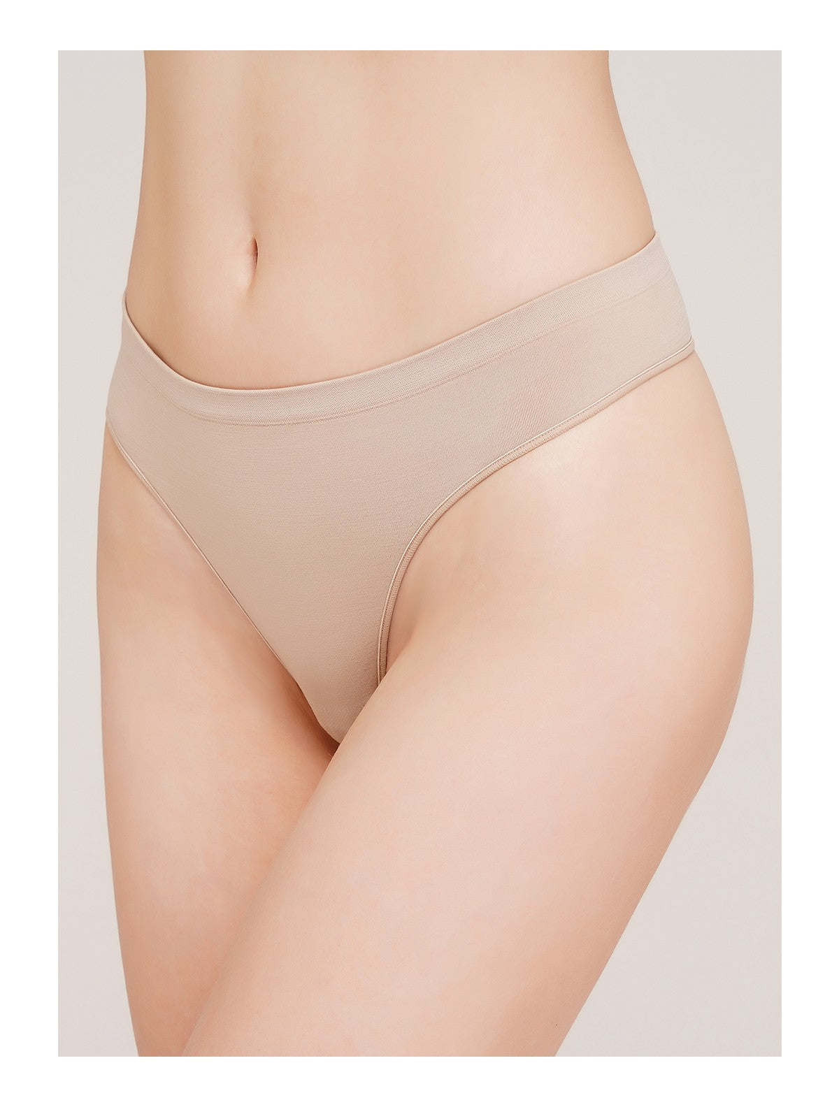 Seamless String Briefs - Pack of 2 (Black/Naturale)
