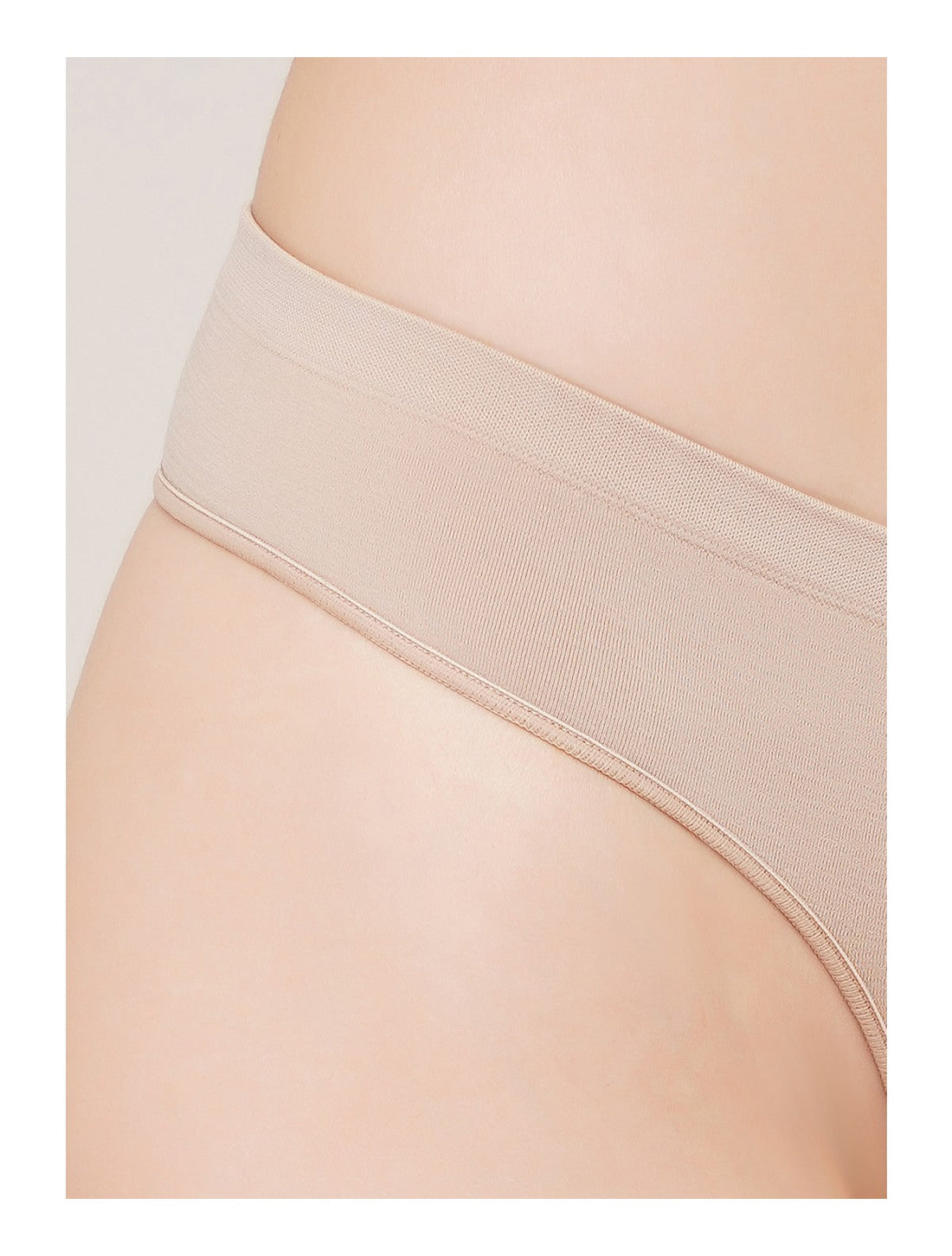 Seamless String Briefs - Pack of 2 (Black/Naturale)