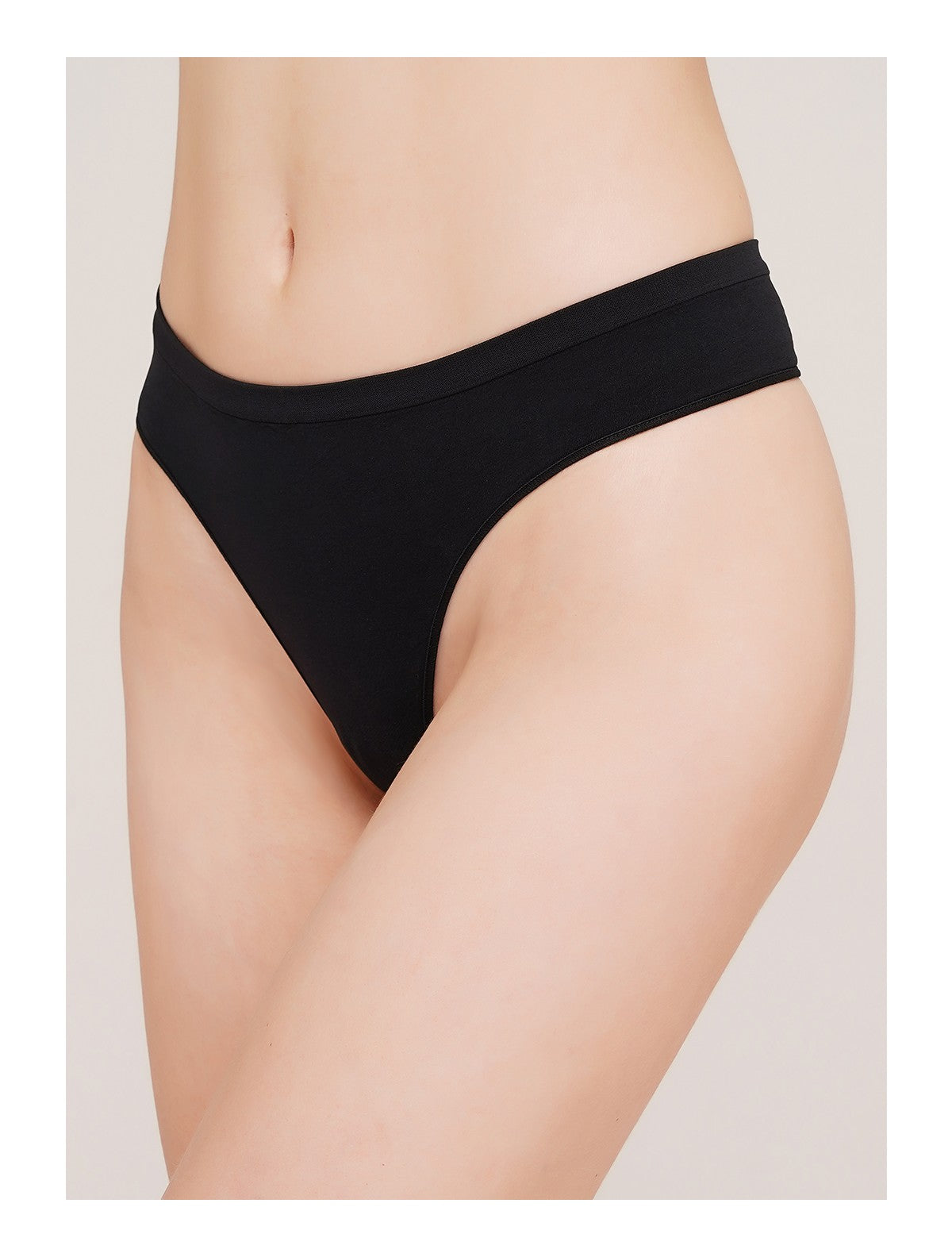 Seamless String Briefs - Pack of 2 (Black/Naturale)