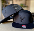 Ghost Black on Black 7 Panels Hats
