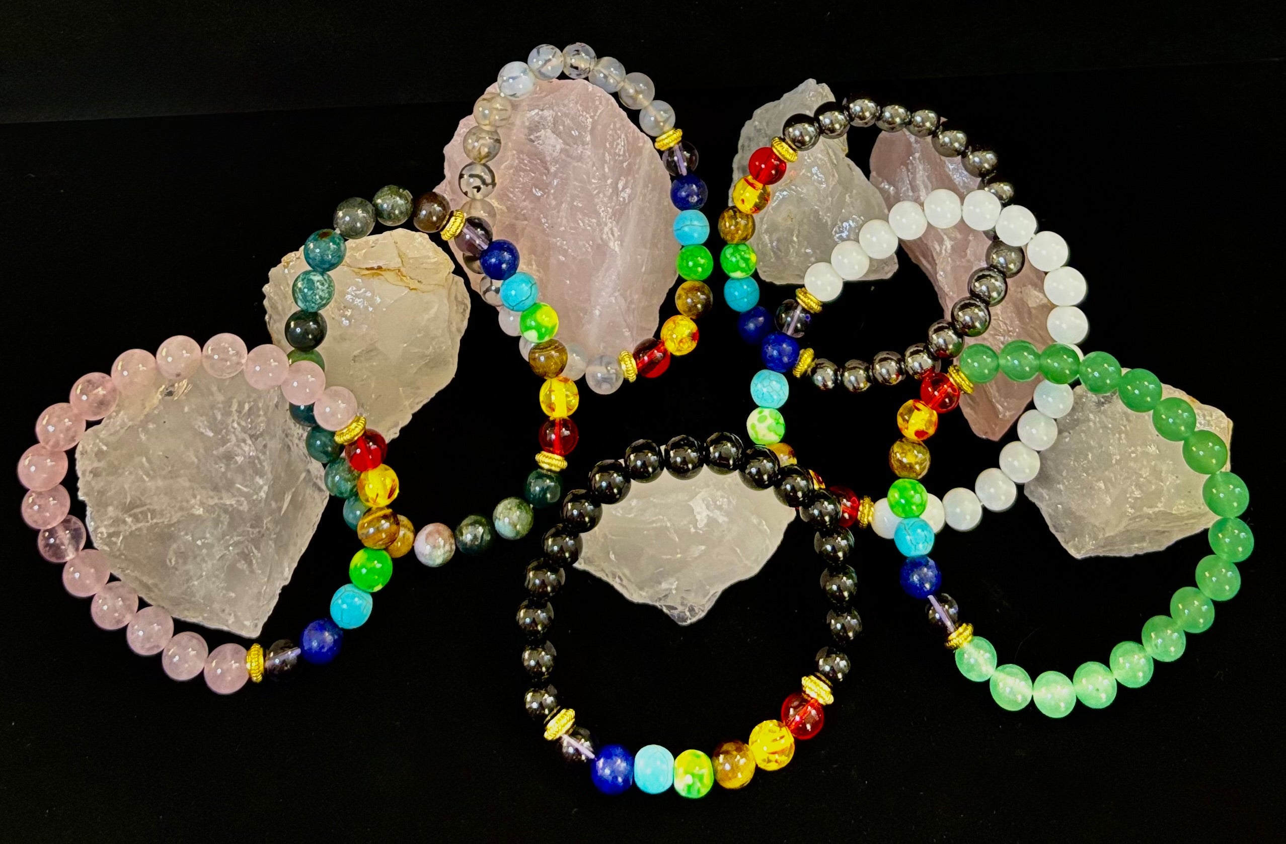 🌈 7 Chakra Bracelets for 7 Days – Complete Weekly Energy Set (Gift Box)