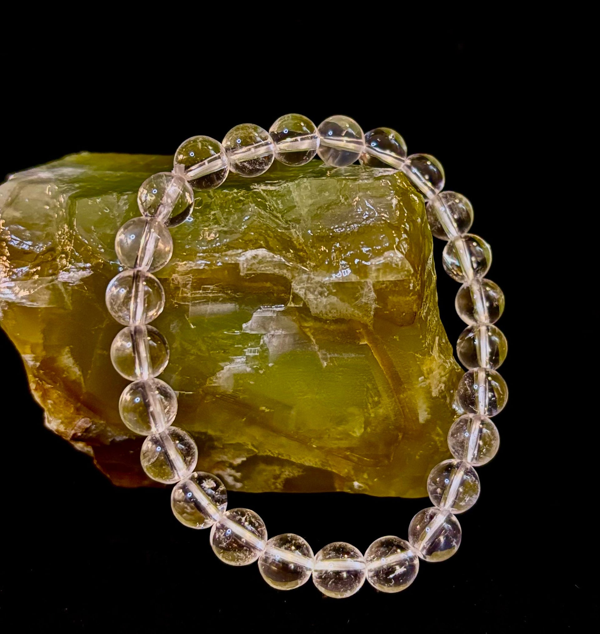 Clear Quartz Clarity Bracelet – 8mm Natural Crystal (Medium Wrists)