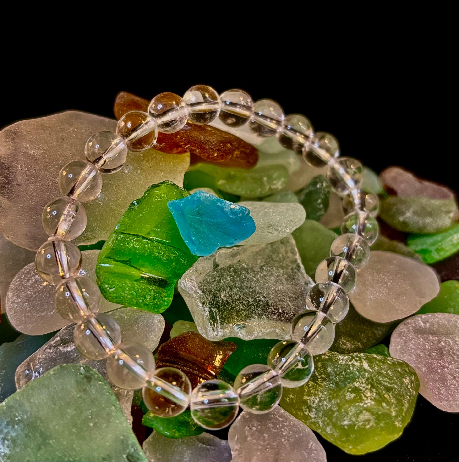 Clear Quartz Clarity Bracelet – 8mm Natural Crystal (Medium Wrists)