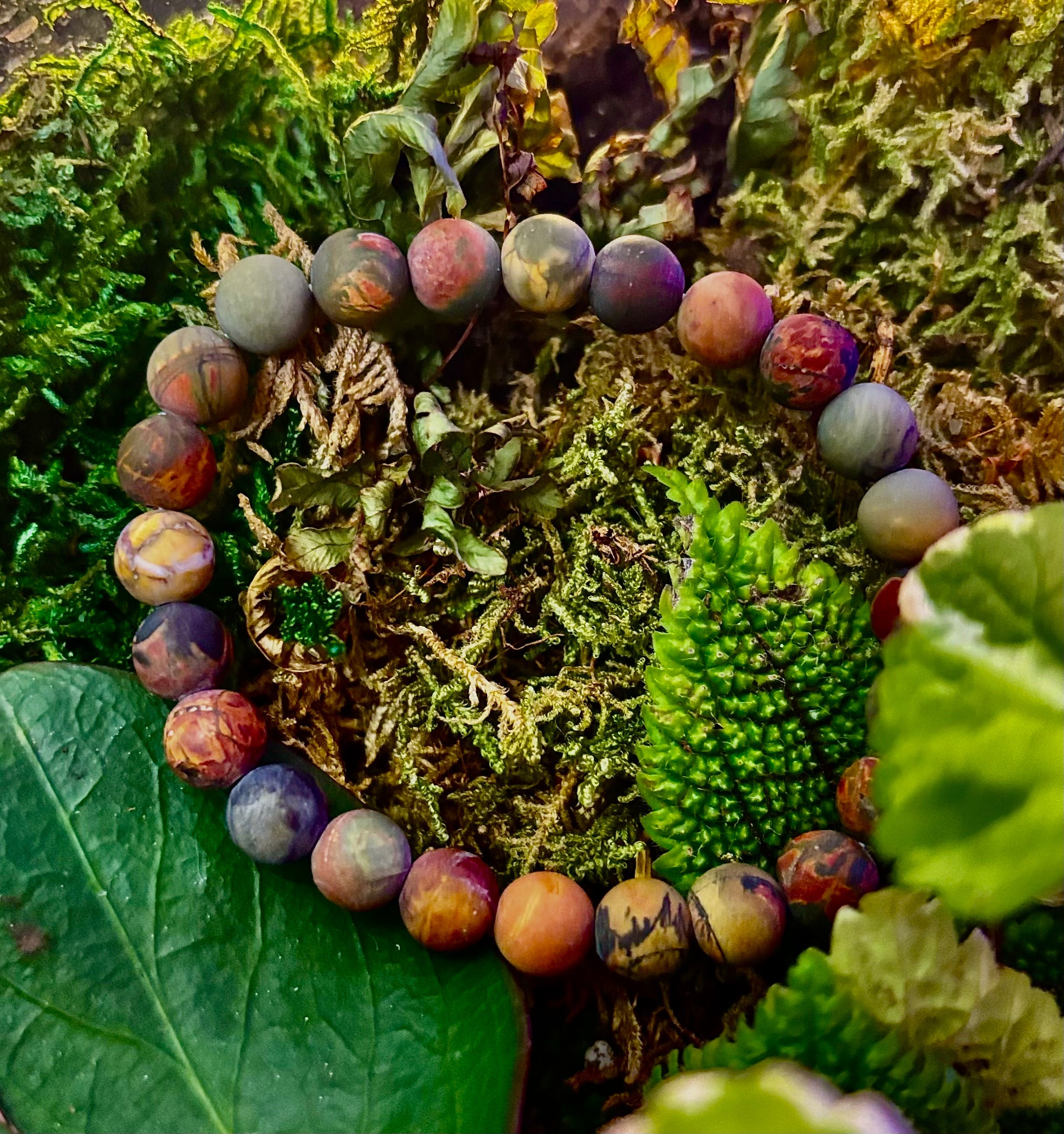 Picasso Stone (Picasso Jasper) Reiki-Infused Creativity & Grounding Bracelet