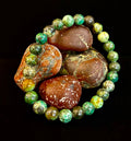 African Turquoise 8mm Reiki-Infused Growth & Manifestation Bracelet (Medium-Large Wrists)