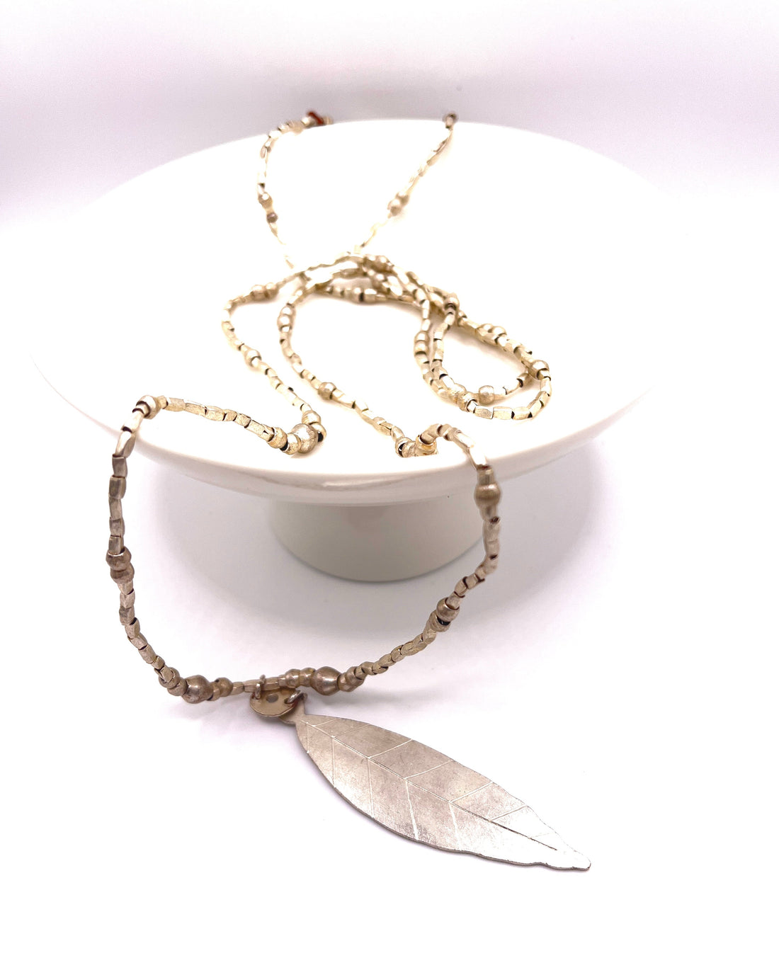 Truayer Artisan Leaf Necklace - Fair-Trade Ethiopian Jewelry