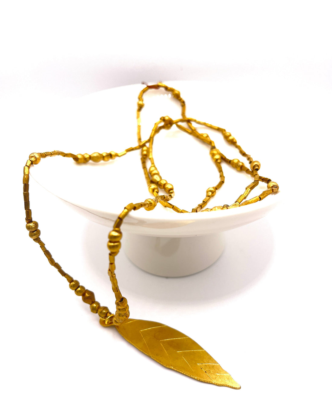 Truayer Artisan Leaf Necklace - Fair-Trade Ethiopian Jewelry