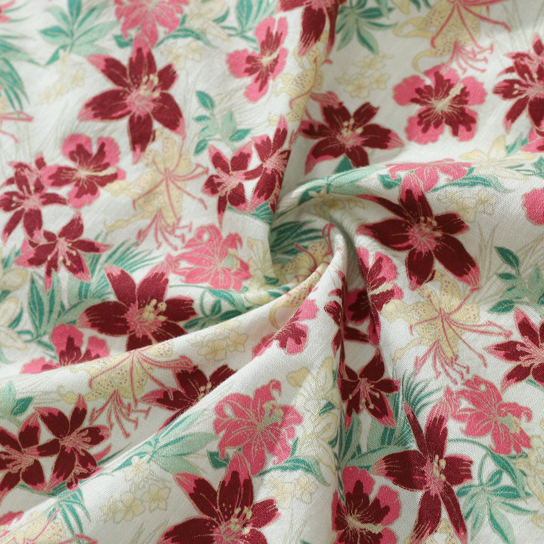 Men's Floral Hibiscus Vintage Print Hawaiian Aloha Shirt