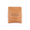 The Big Finn minimalist card holder wallet in Russet full-grain leather