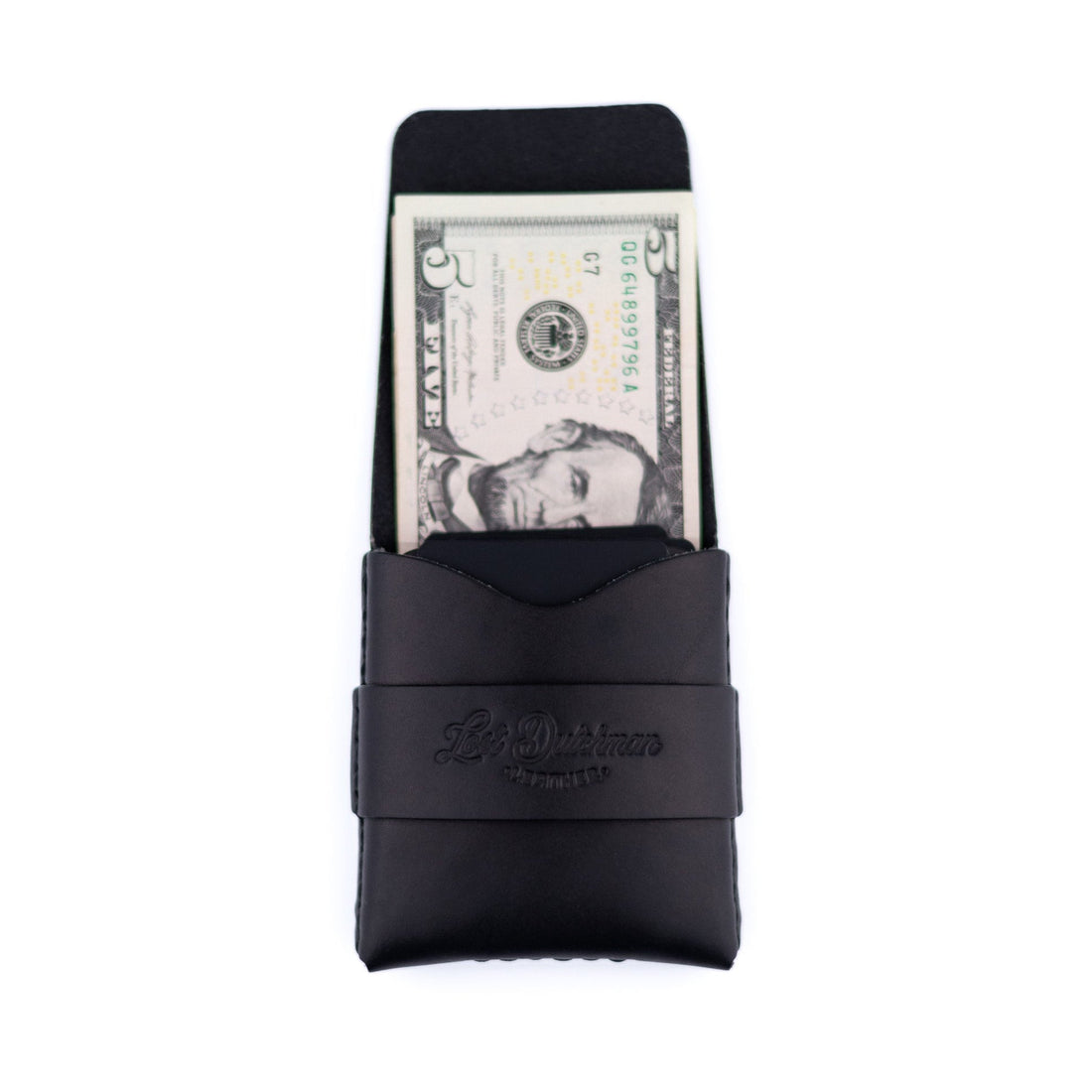 The Big Finn Black Full-Grain Leather Minimalist Card Holder