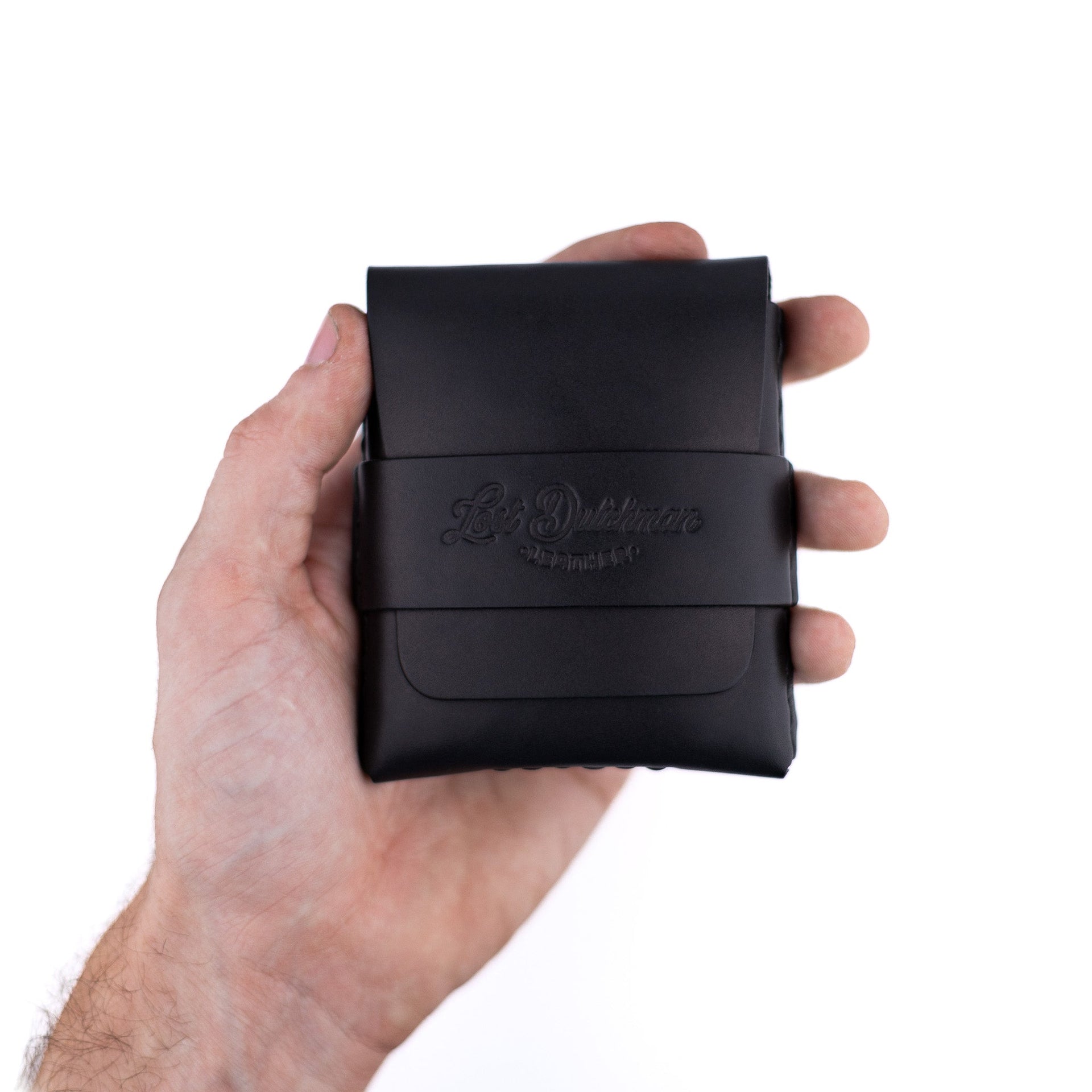 The Big Finn Black Full-Grain Leather Minimalist Card Holder