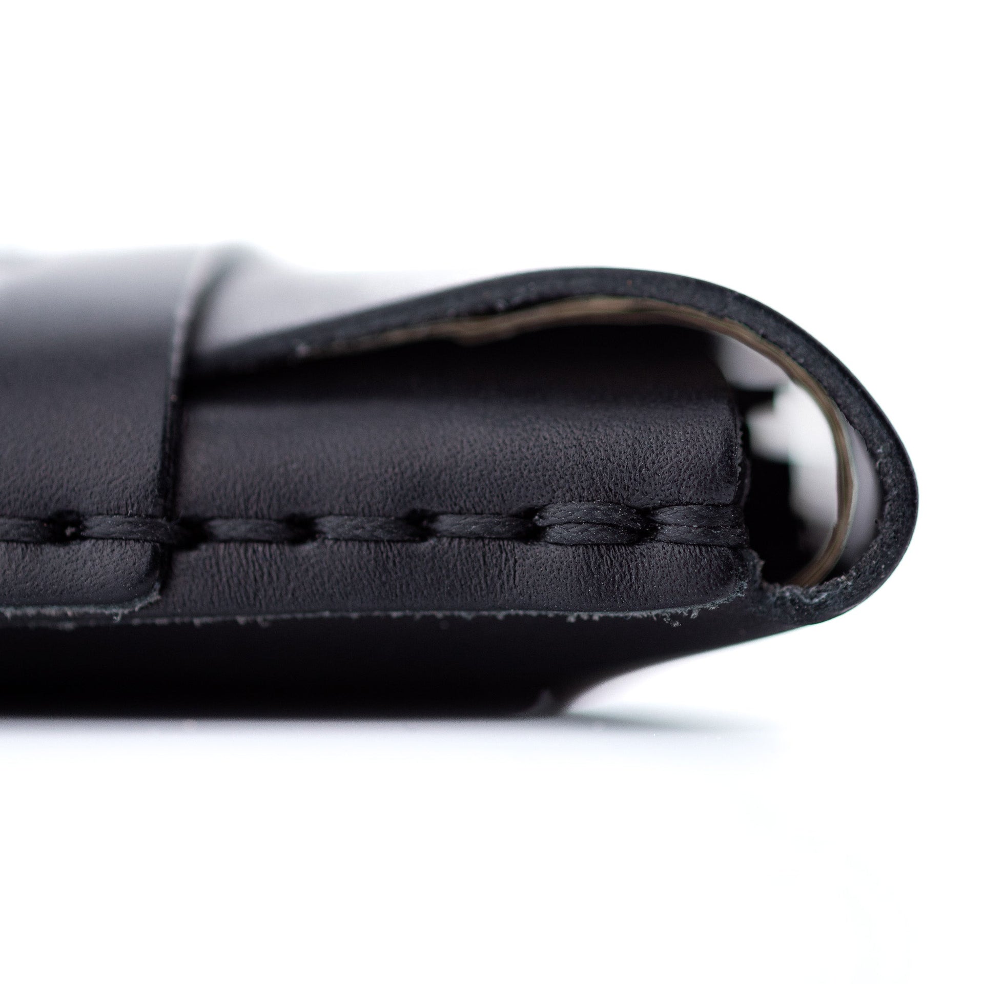 The Big Finn Black Full-Grain Leather Minimalist Card Holder