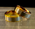 Affordable Wedding Band – Stainless Steel & Titanium Ring (Gold or Rose Gold) | Unisex, LGBTQ+ Inclusive