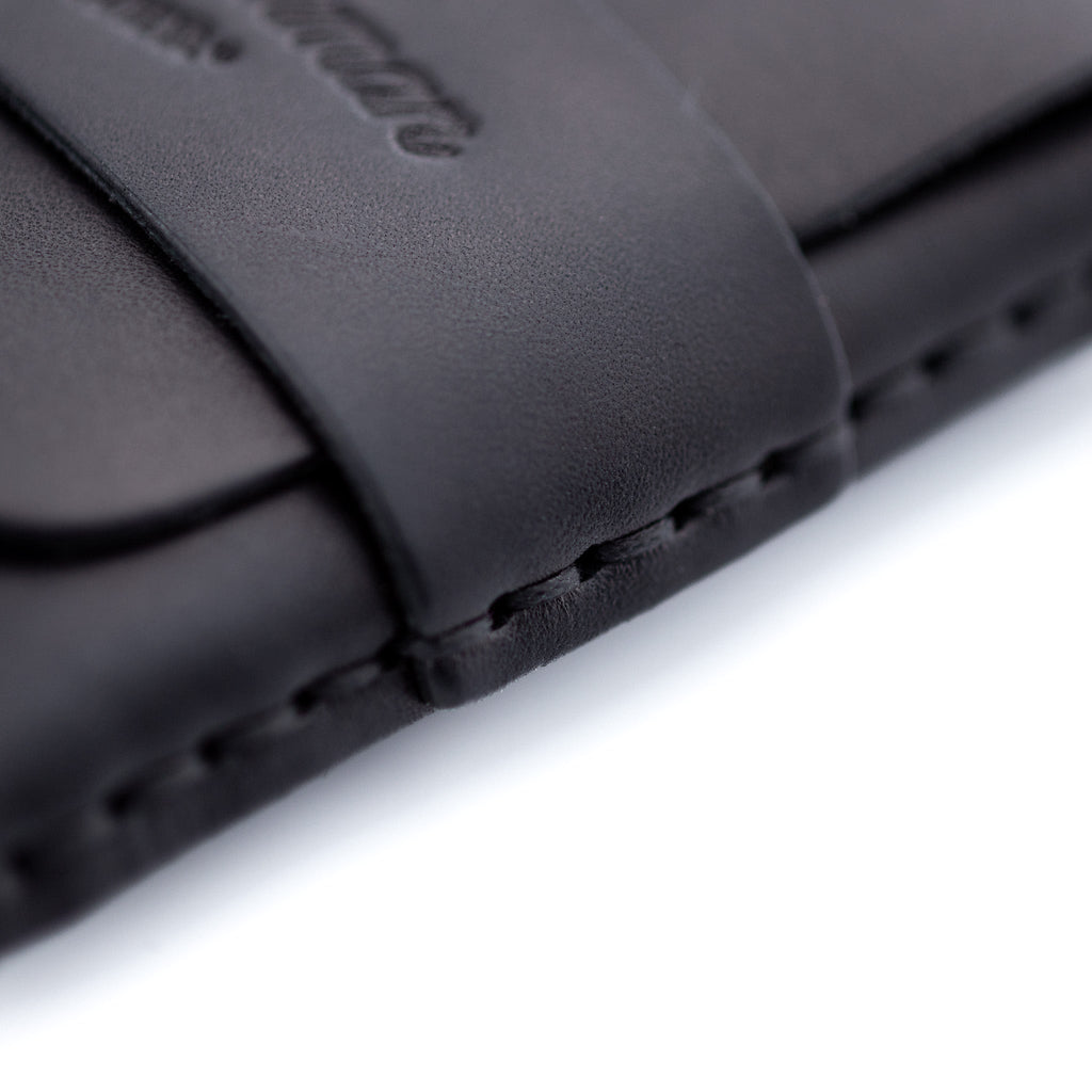 The Big Finn Black Full-Grain Leather Minimalist Card Holder