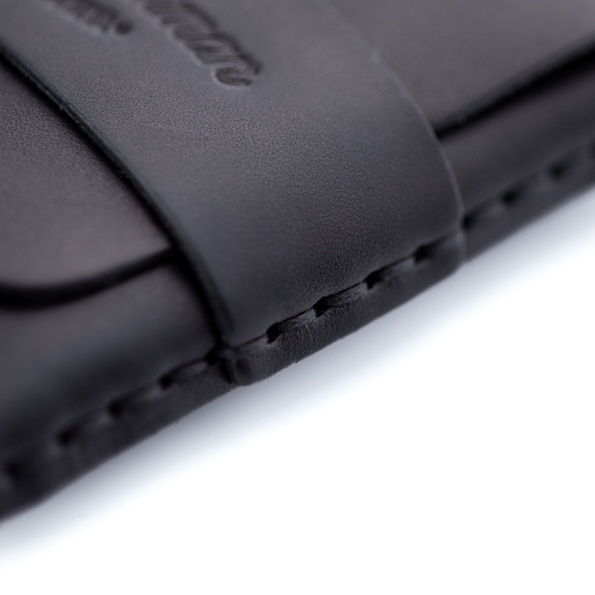 The Big Finn Black Full-Grain Leather Minimalist Card Holder