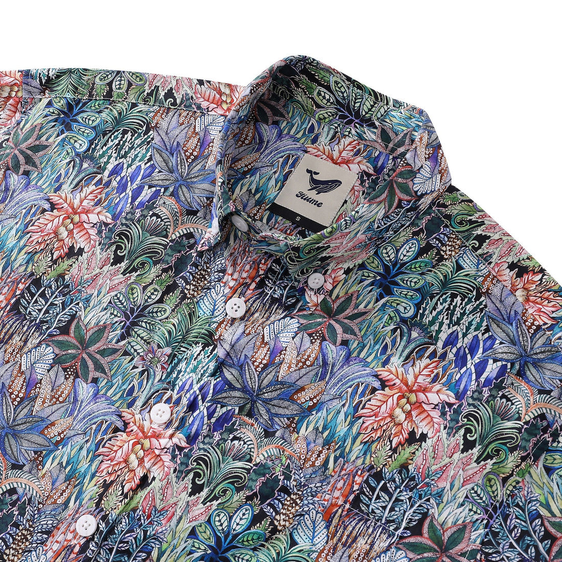 Men's Mysteries of the Jungle Print Cotton Hawaiian Shirt