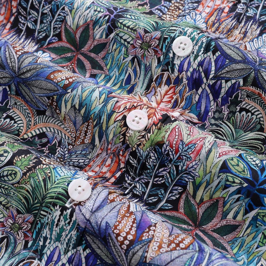 Men's Mysteries of the Jungle Print Cotton Hawaiian Shirt