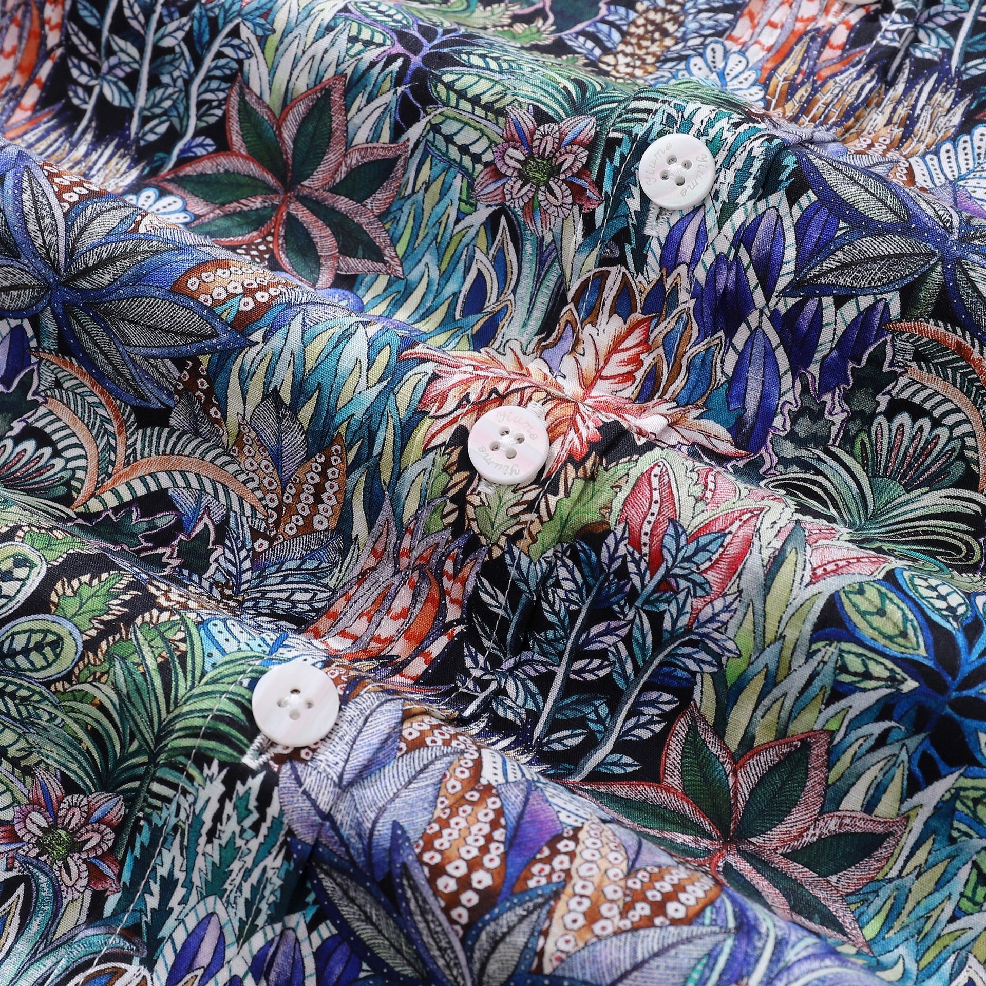 Men's Mysteries of the Jungle Print Cotton Hawaiian Shirt