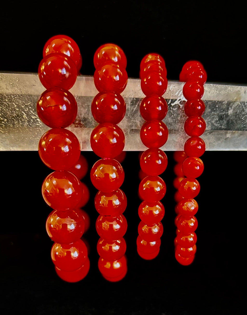 Red Onyx Bracelet – Grounding & Strength Natural Stone Beads