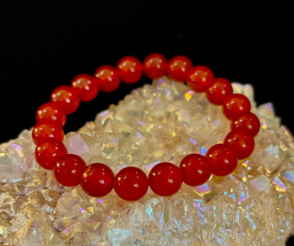 Red Onyx Bracelet – Grounding & Strength Natural Stone Beads