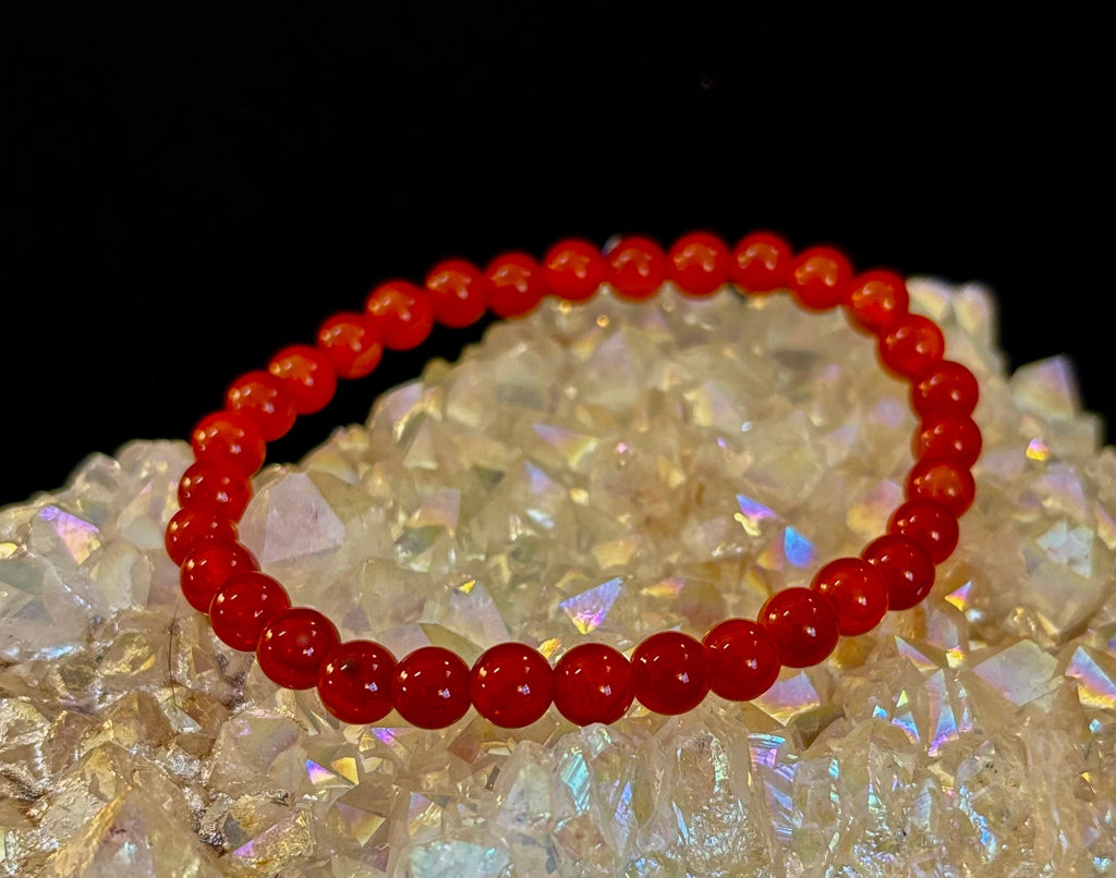 Red Onyx Bracelet – Grounding & Strength Natural Stone Beads