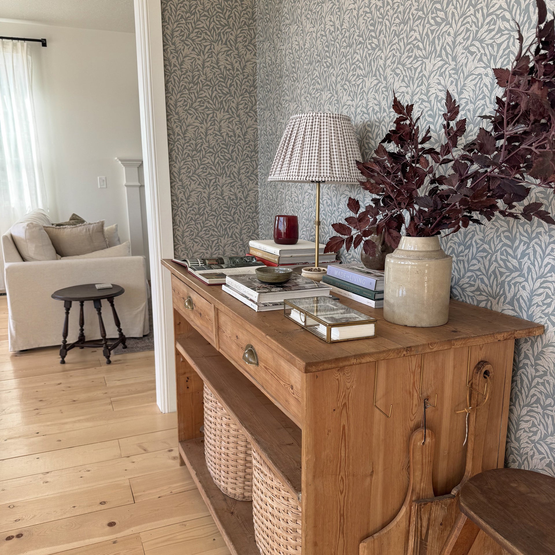 Radley Wallpaper by The Fibery applied to a feature wall