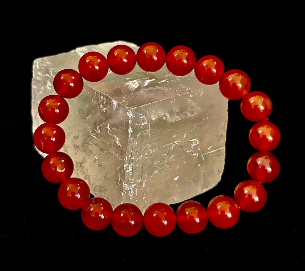 Red Onyx Bracelet – Grounding & Strength Natural Stone Beads