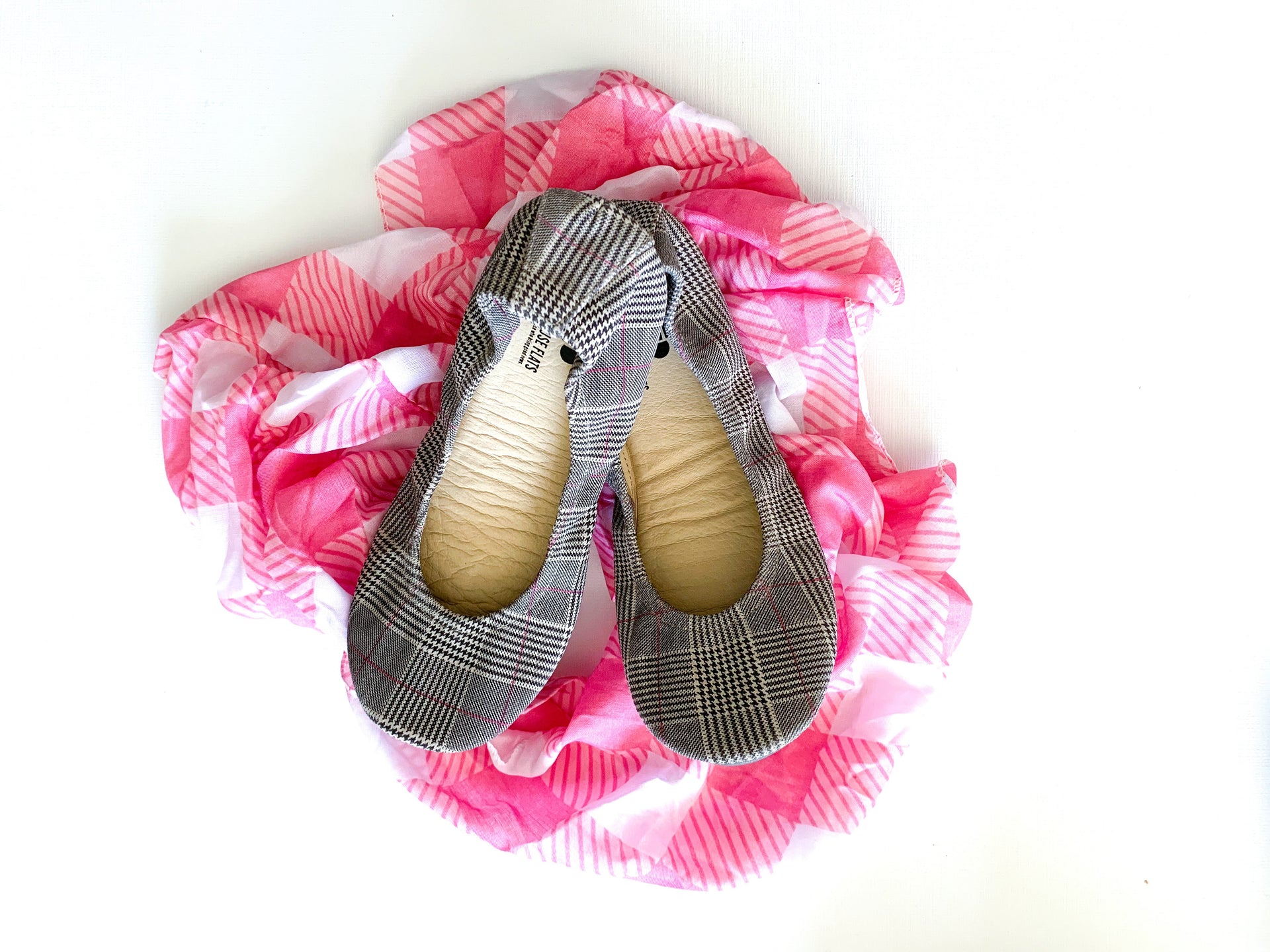 Truly Plaid Women's Comfortable Slip On Ballet Flats - Image 3