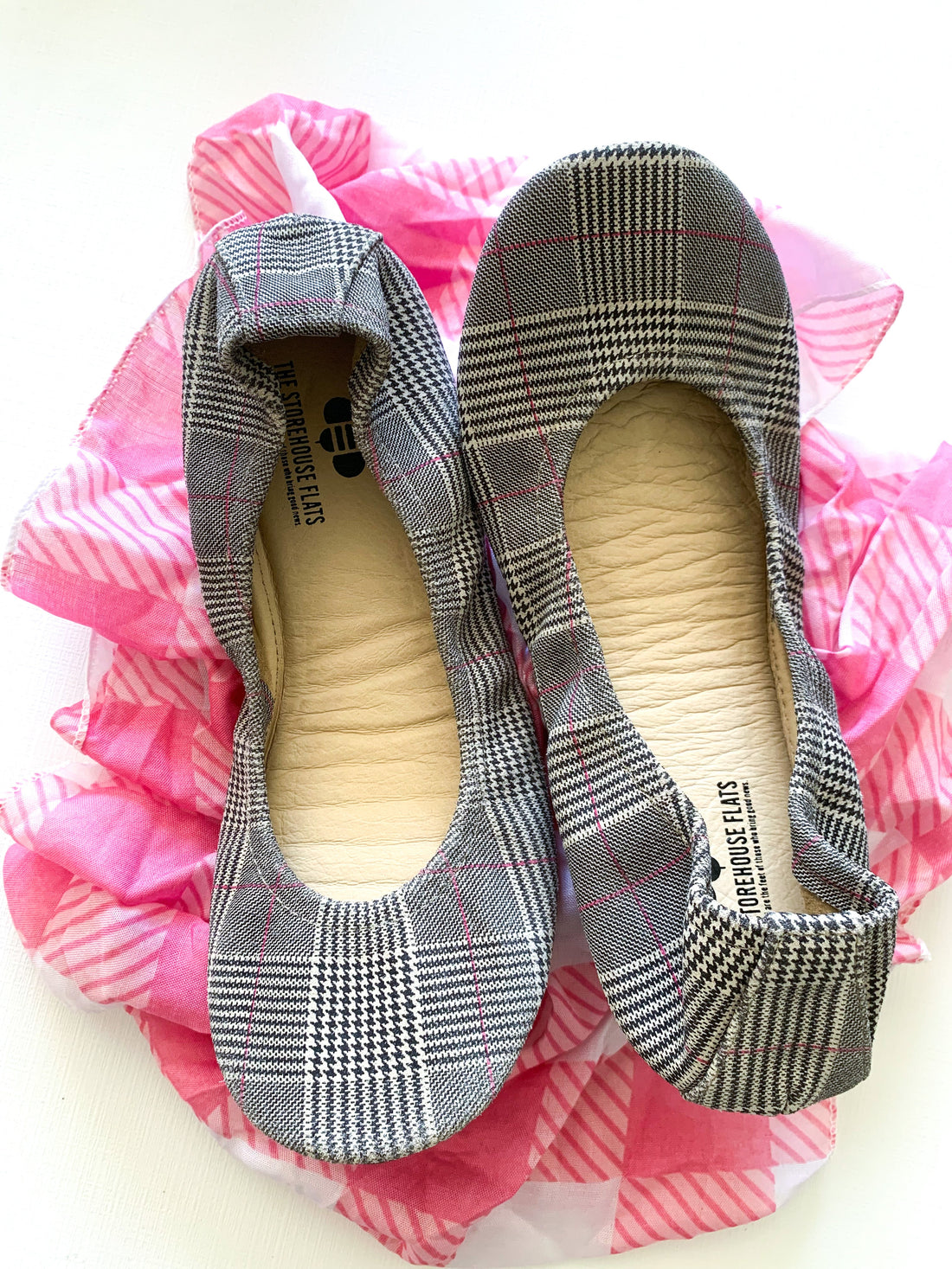 Truly Plaid Women's Comfortable Slip On Ballet Flats - Image 4