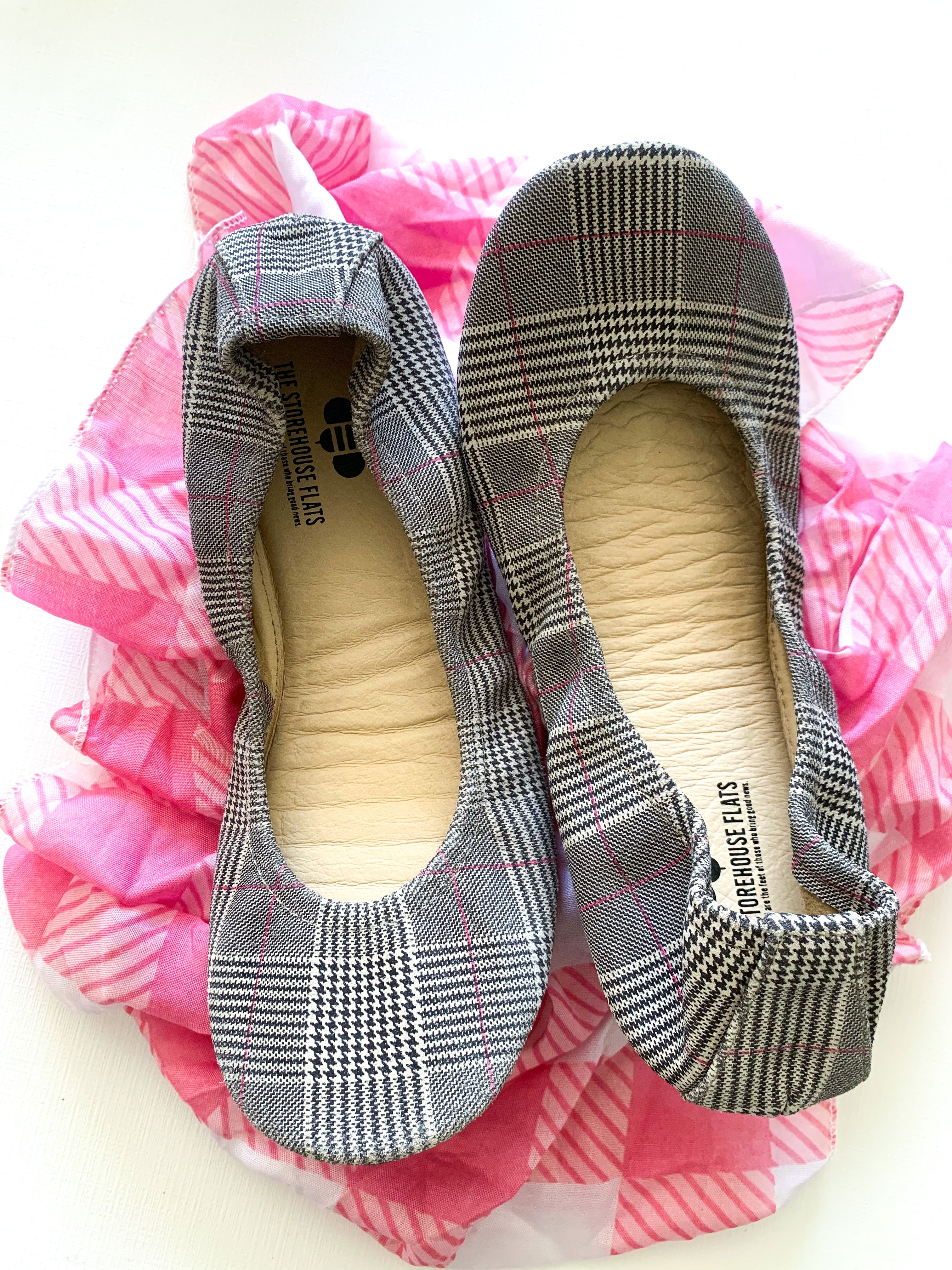 Truly Plaid Women's Comfortable Slip On Ballet Flats - Image 4