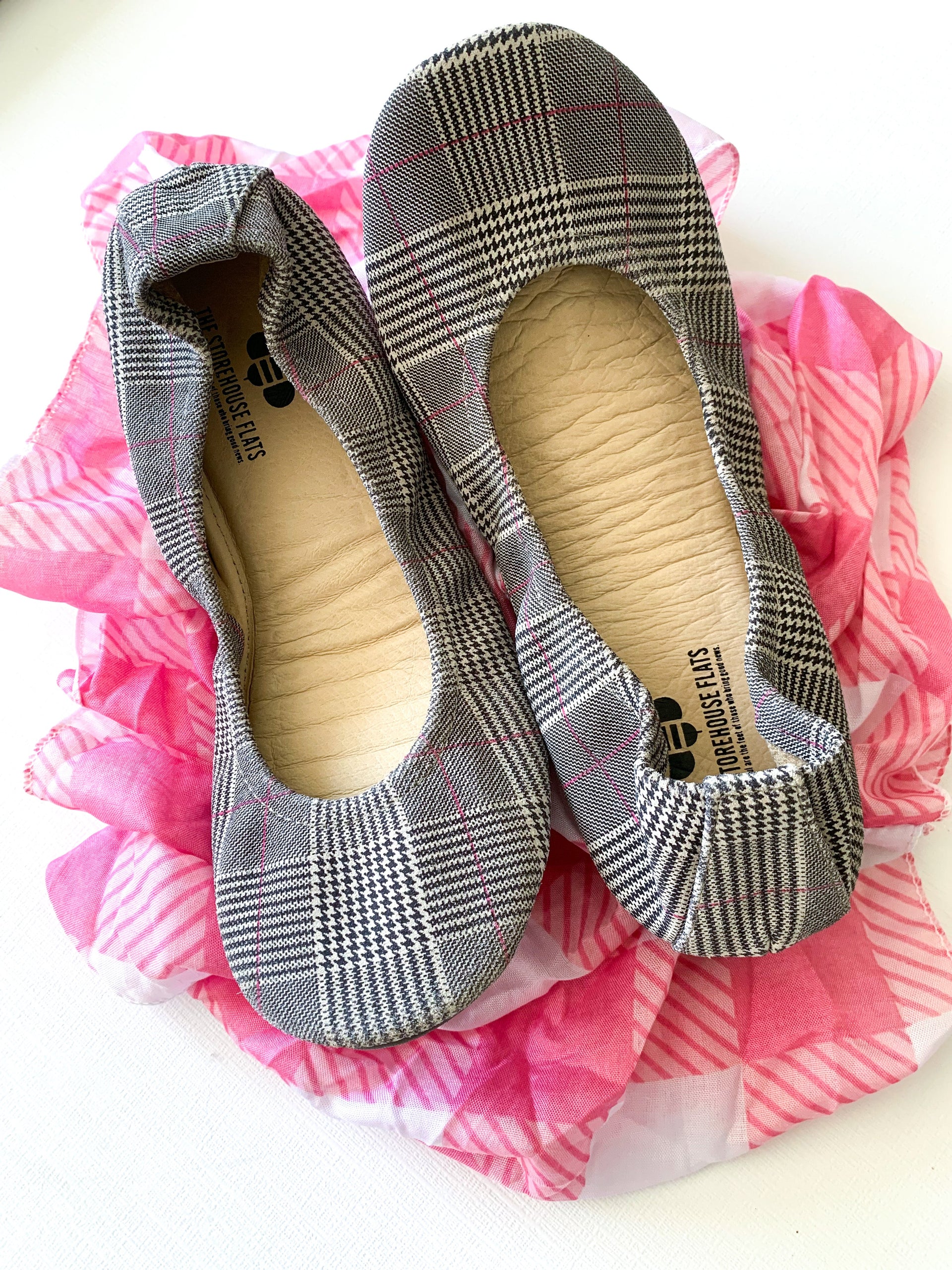 Truly Plaid Women's Comfortable Slip On Ballet Flats - Image 5