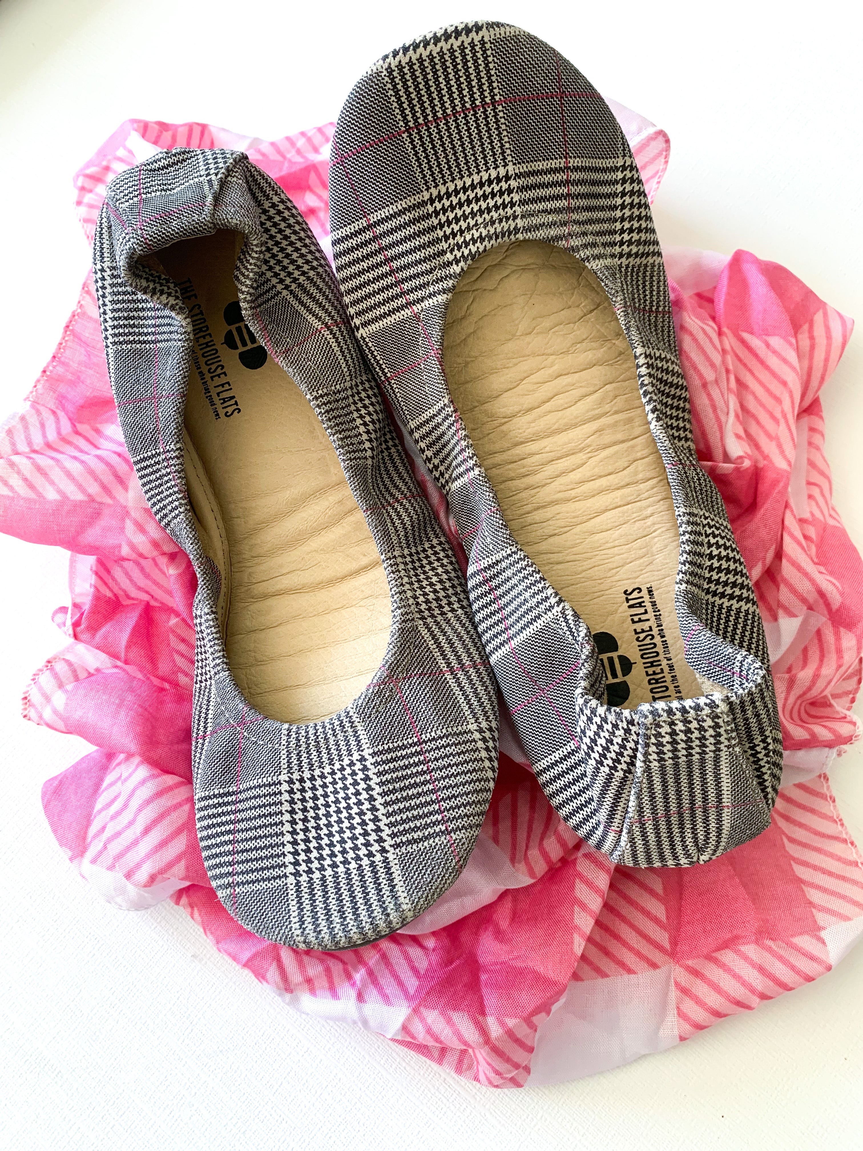 Truly Plaid Women's Comfortable Slip On Ballet Flats - Image 5